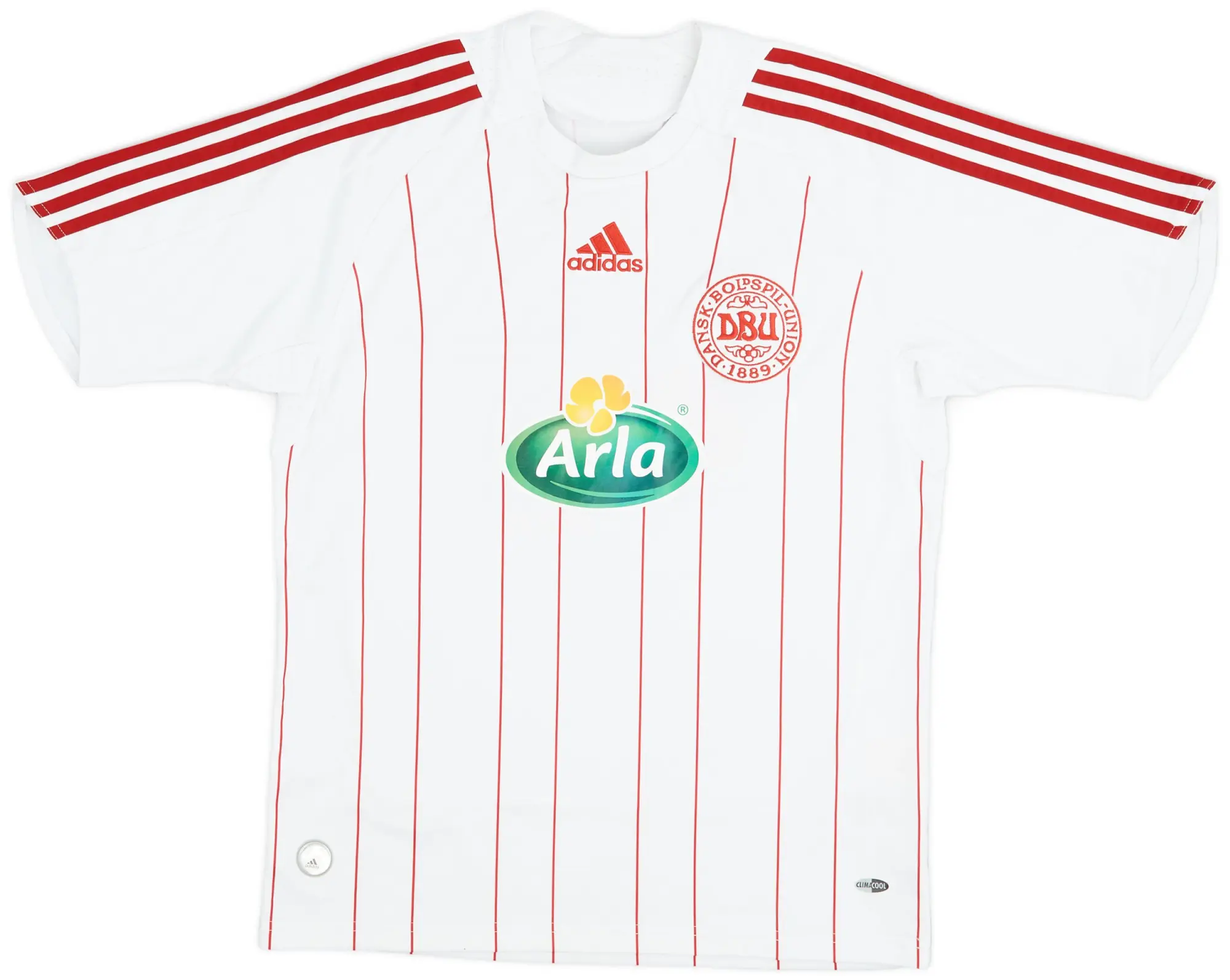 adidas 2008-10 Denmark Football School Away Shirt - 8/10 - (L.Boys)