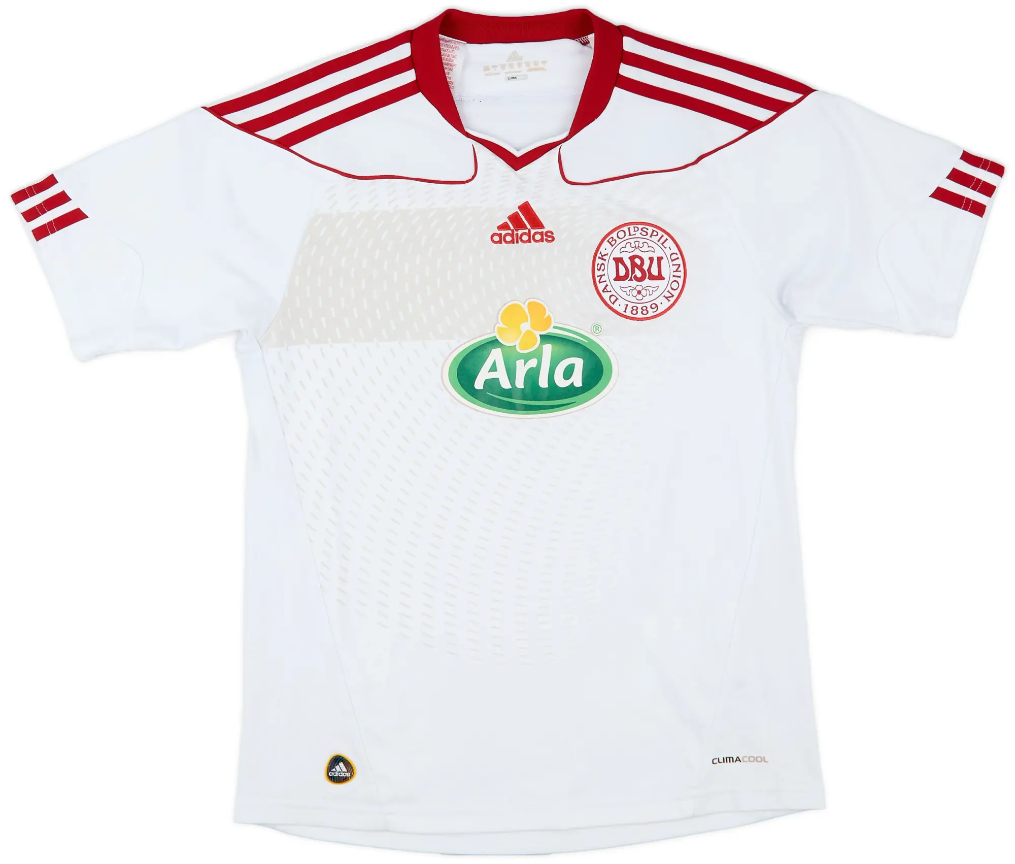 adidas 2010-11 Denmark 'Fodboldskole' Away/Training Shirt - 7/10 - (L.Boys)