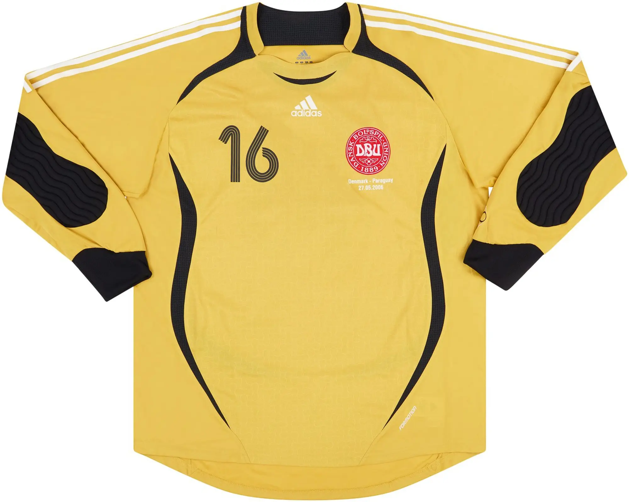 adidas 2006 Denmark Match Issue GK Shirt #12 (Andersen) #16