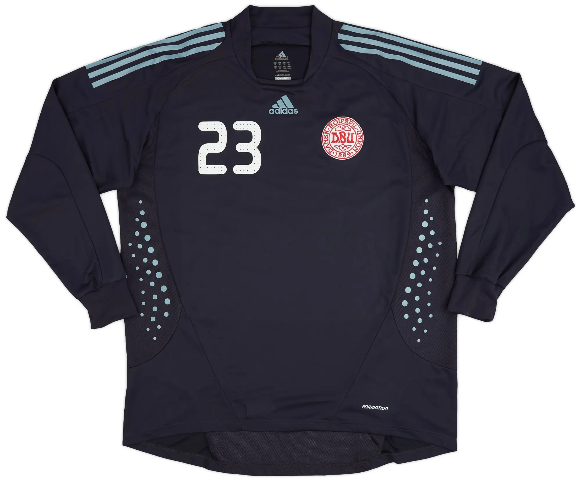 adidas 2008-10 Denmark Player Issue GK Shirt #23 - 9/10 - (XL)
