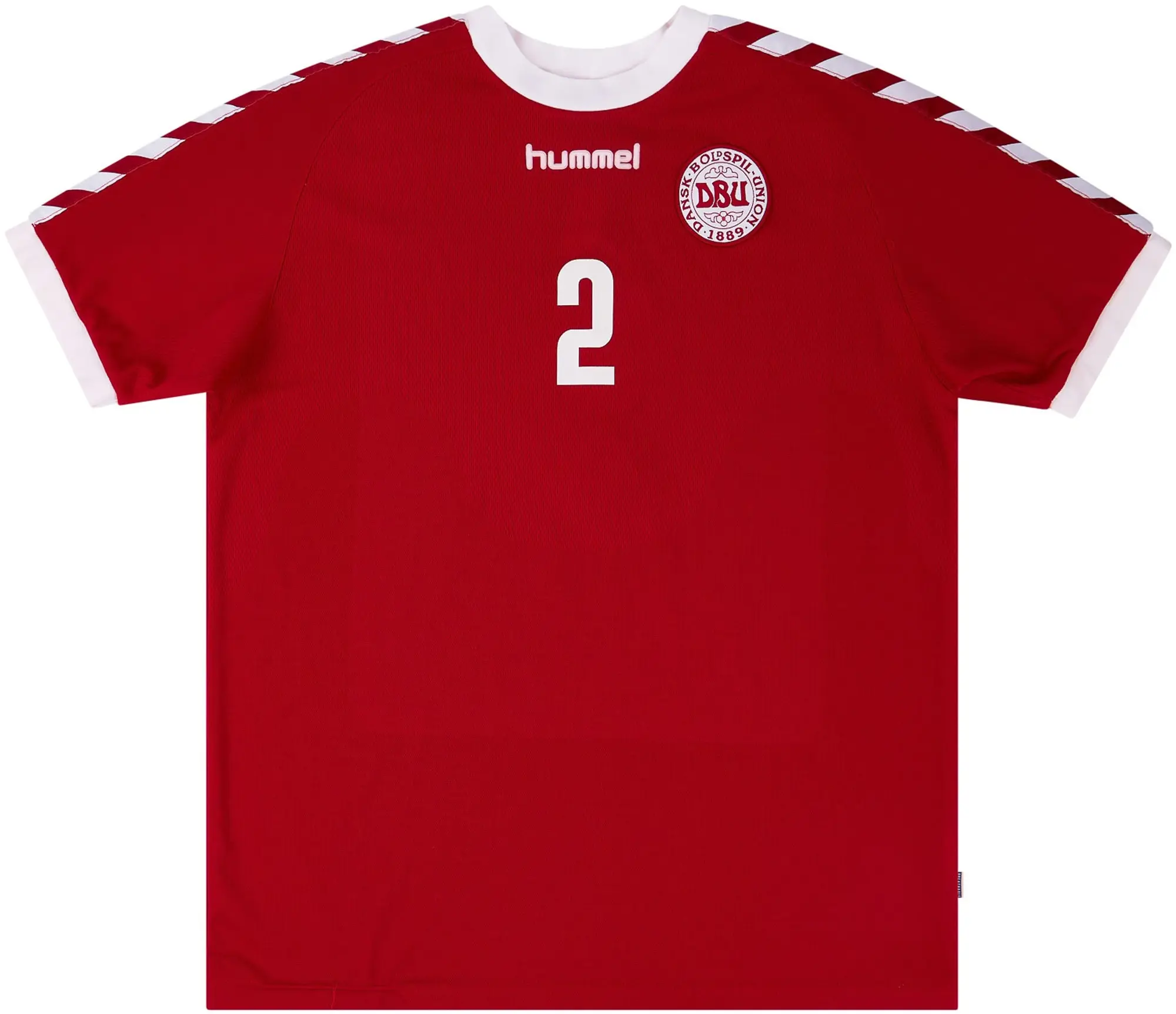 Hummel 2003 Denmark Match Issue Home Shirt #2 (Wieghorst)