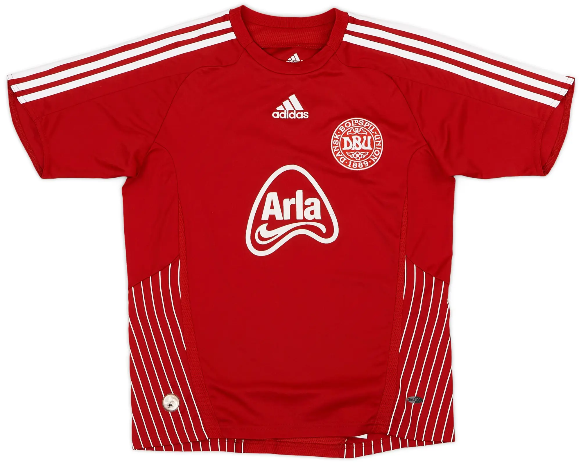 adidas 2008-10 Denmark Home/Training Shirt - 6/10 - (XS/S)