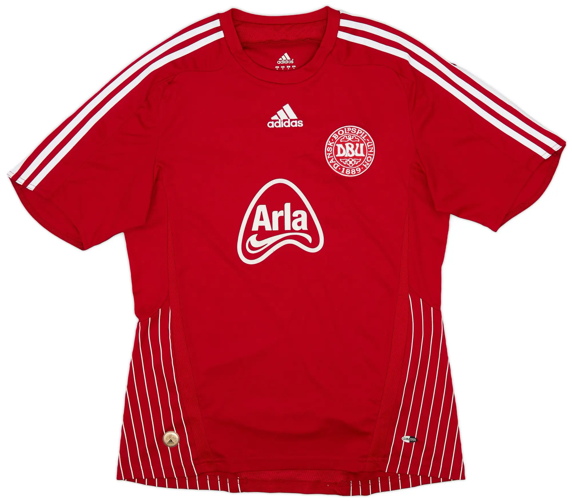 adidas 2008-09 Denmark Home/Training Shirt - 9/10 - (M)