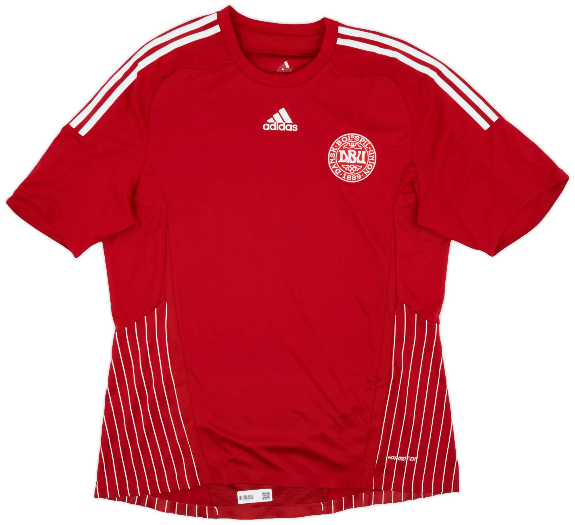 adidas 2007-10 Denmark Player Issue Home Shirt - 9/10 - (XL)