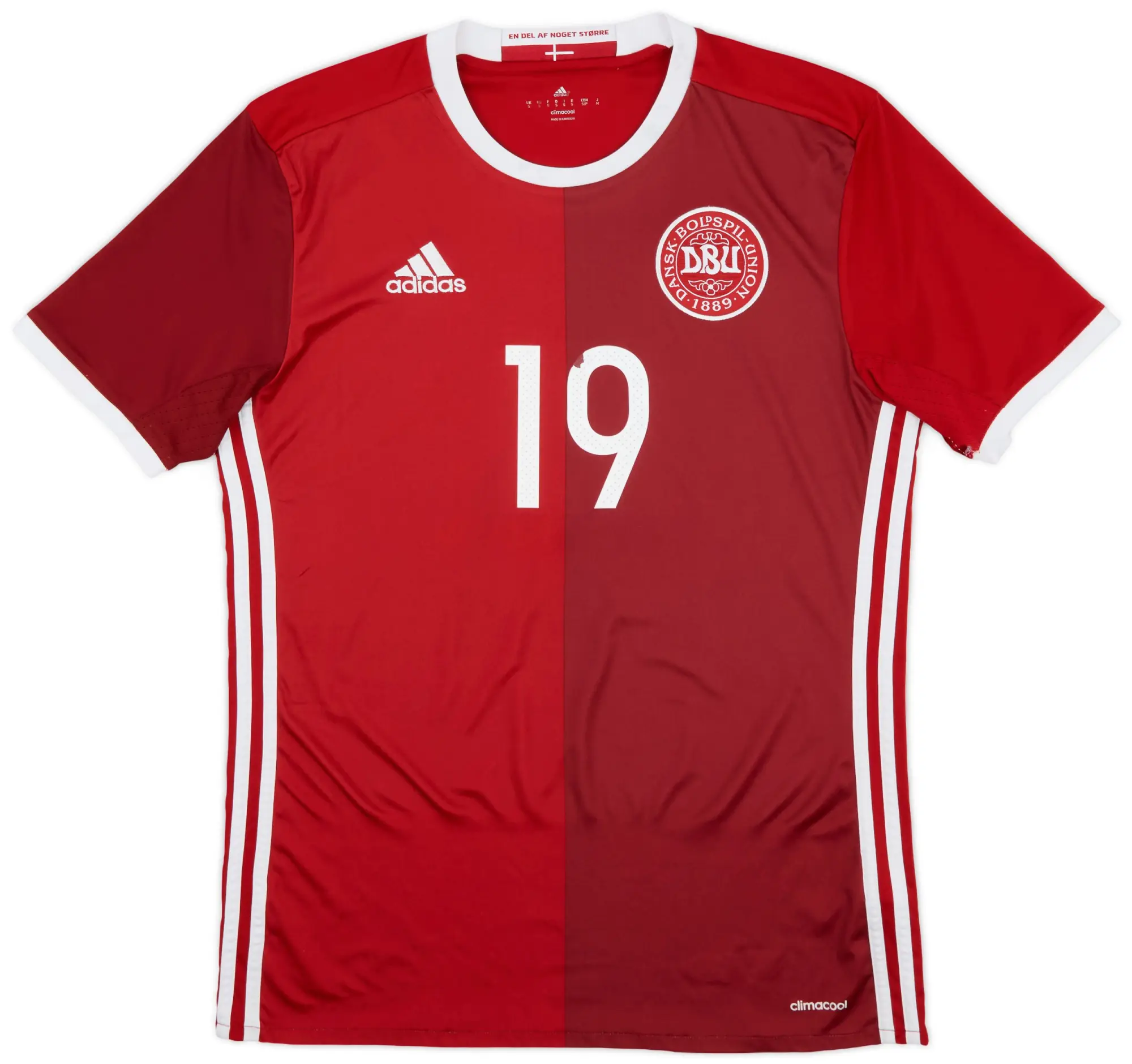 adidas 2015-16 Denmark Home Shirt #19 - 5/10 - (S)