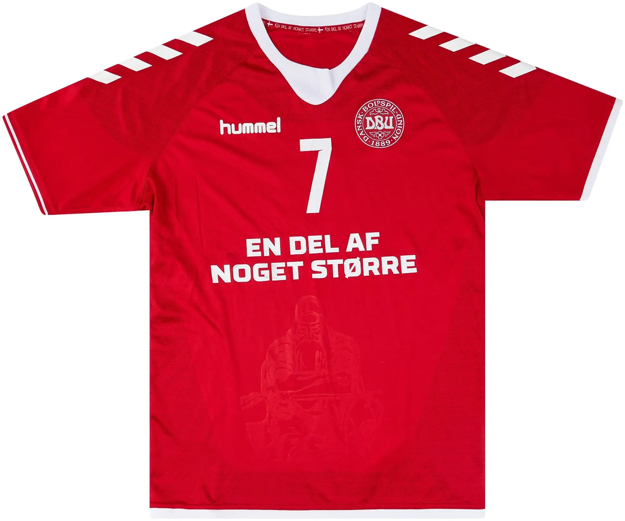 adidas 2016-17 Denmark Match Issue Home Shirt #7