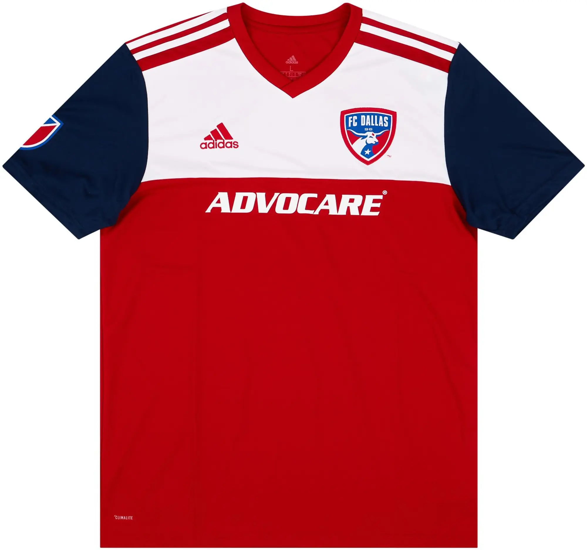 adidas 2018-19 FC Dallas Home Shirt - 8/10 - (L)