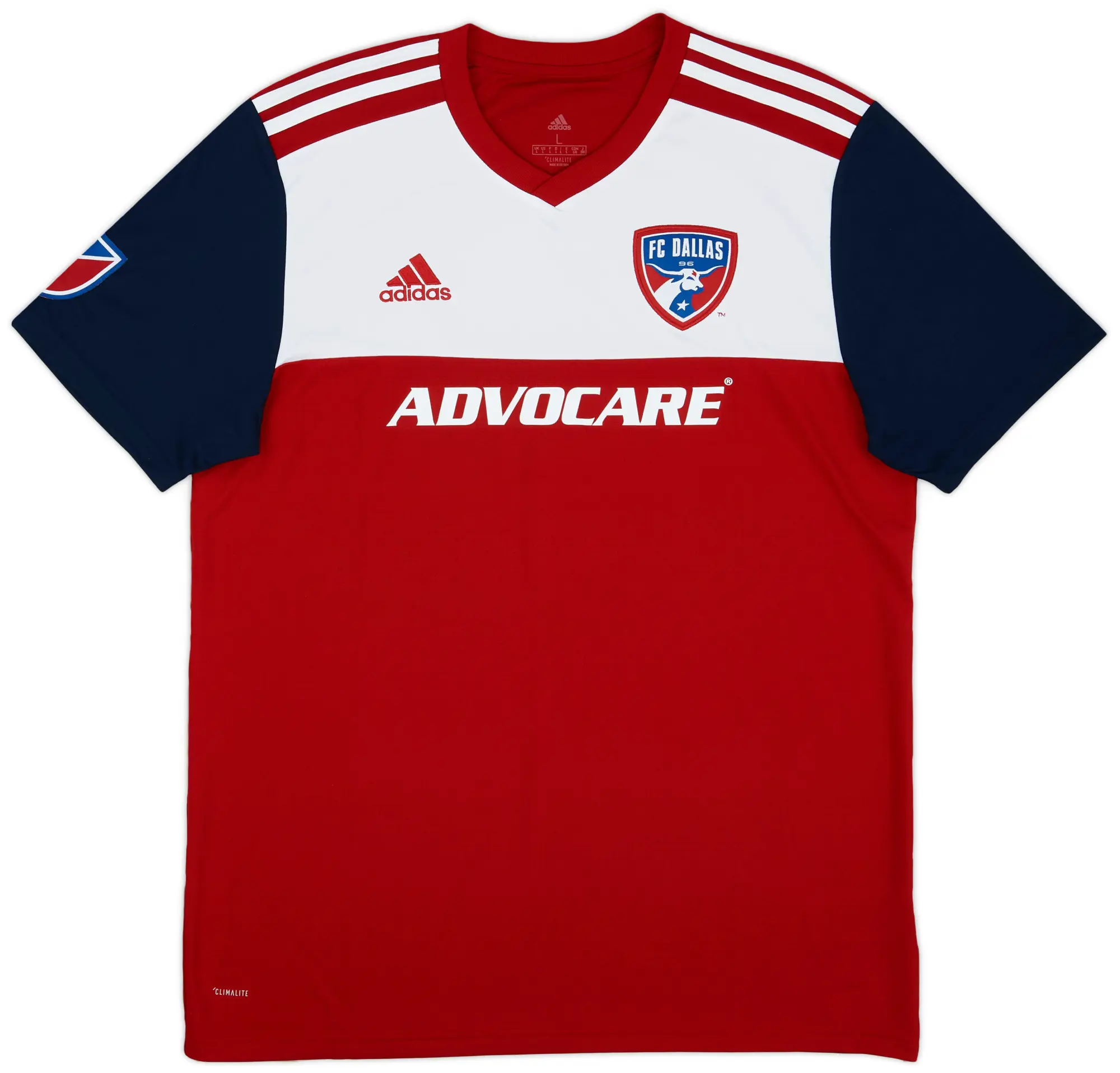 adidas 2018-19 FC Dallas Home Shirt - 9/10 - (L)