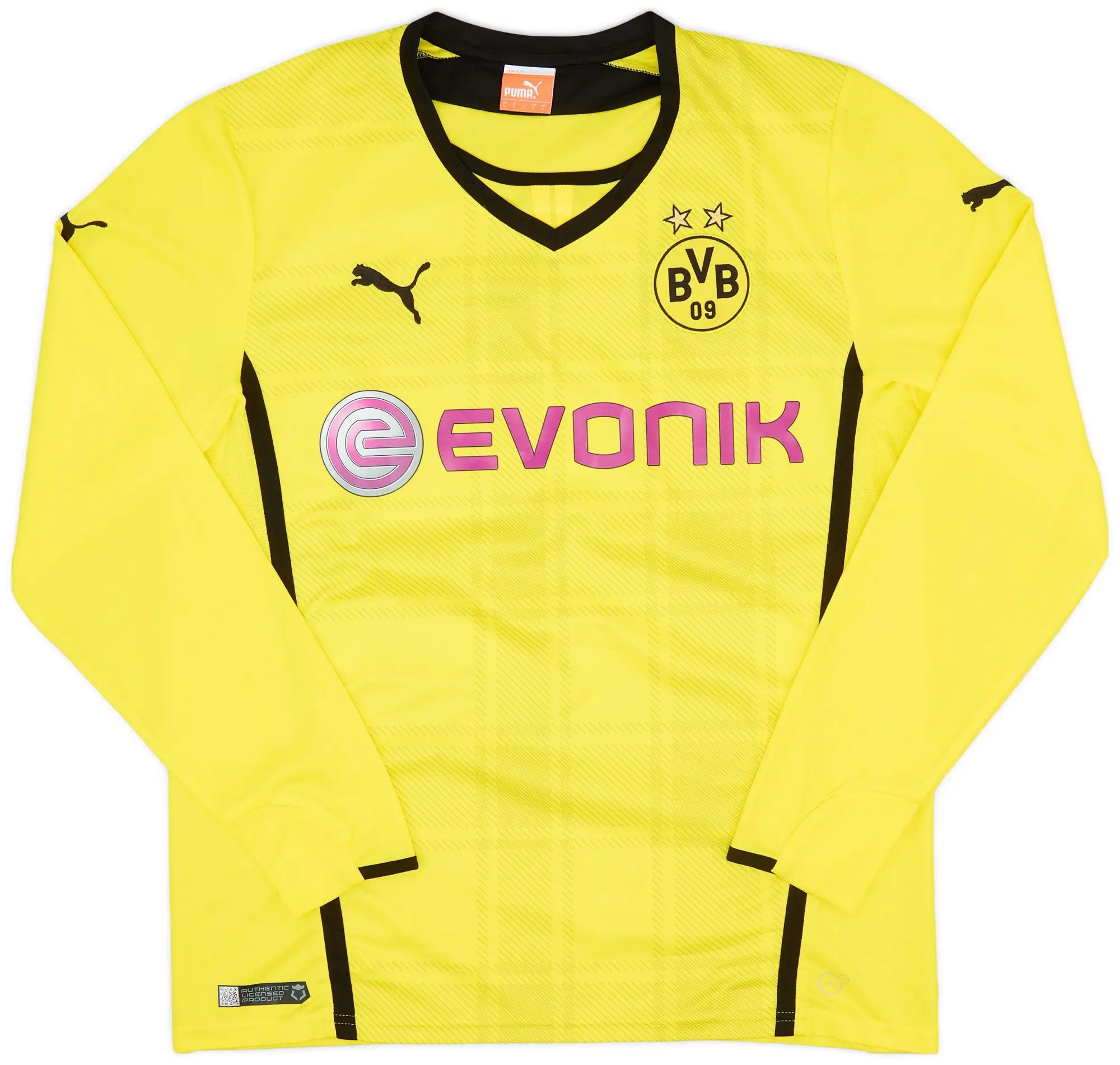 Puma 2013-14 Borussia Dortmund Home L/S Shirt - 7/10 - (L)