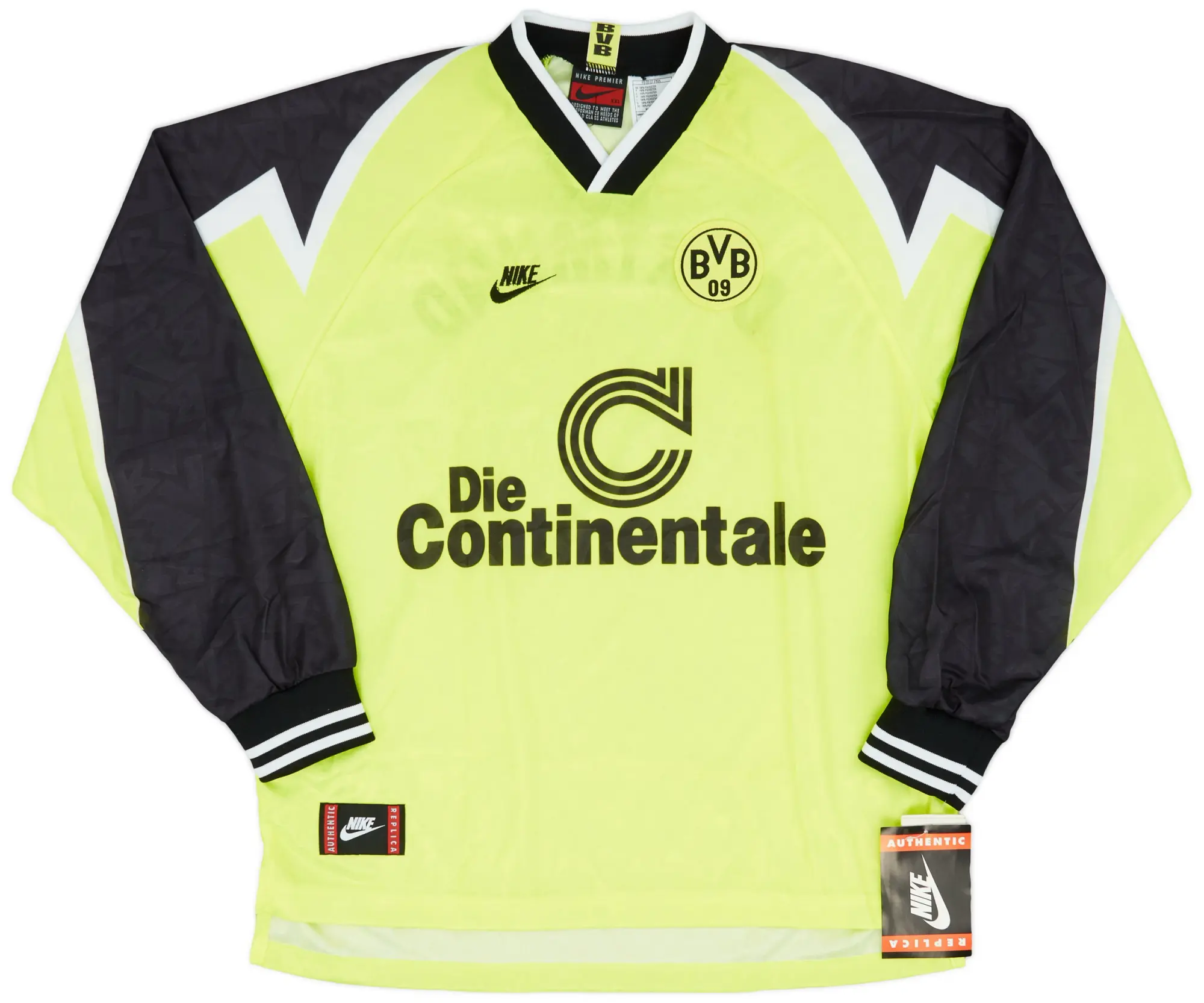 Nike 1995-96 Borussia Dortmund Home L/S Shirt (XXL)