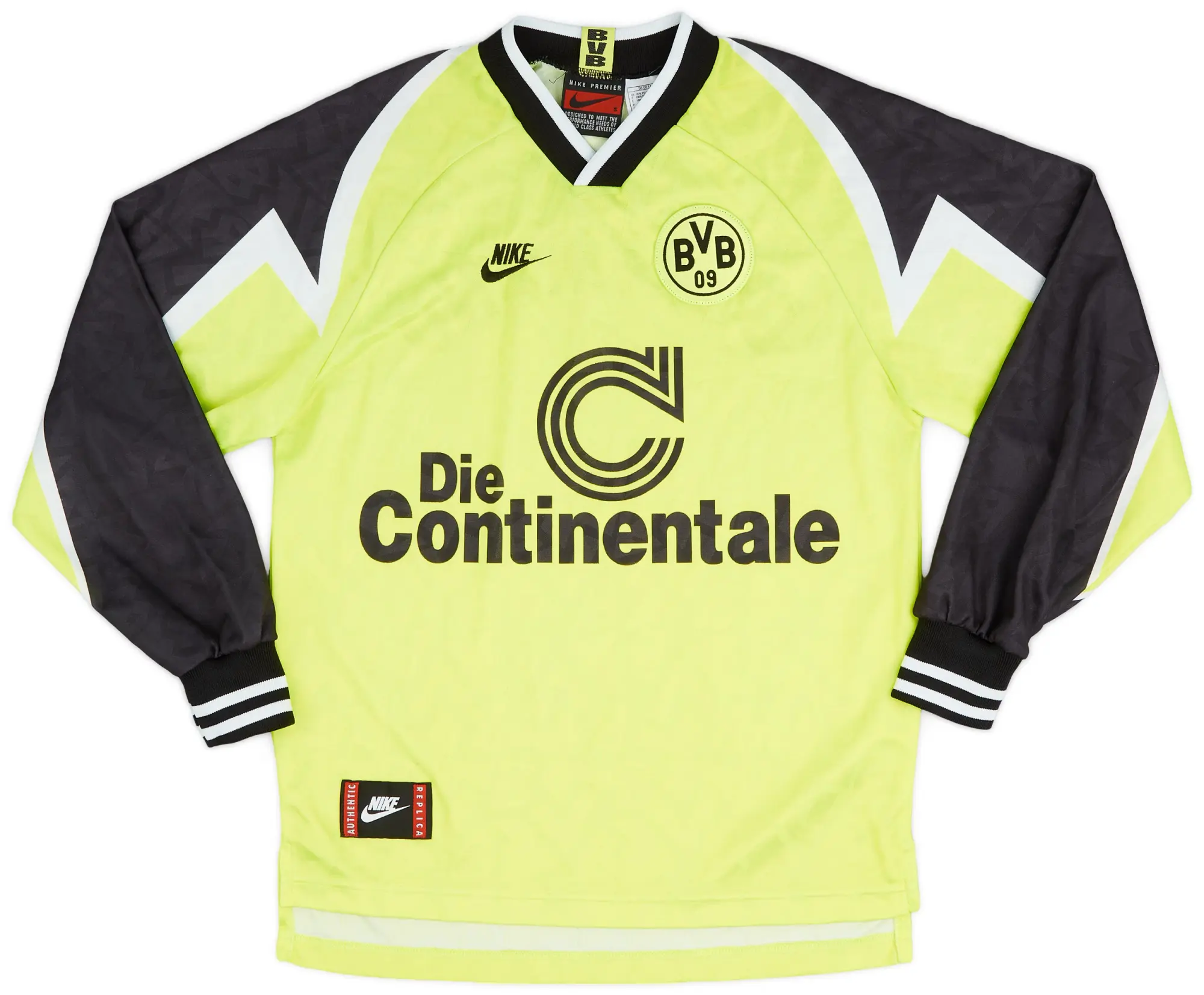 Nike 1995-96 Borussia Dortmund Home L/S Shirt - 6/10 - (XXL)