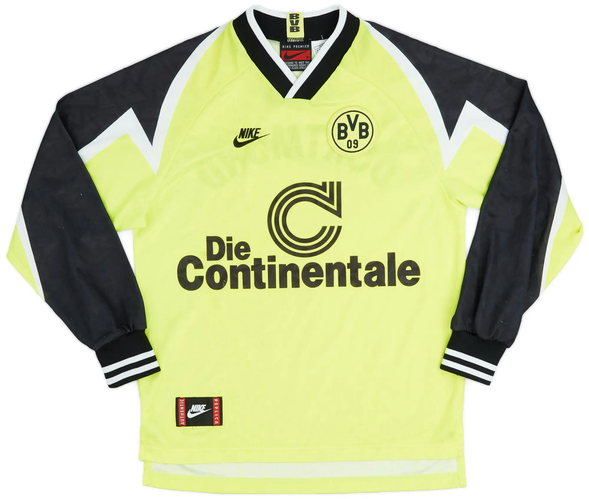 Nike 1995-96 Borussia Dortmund Home L/S Shirt - 7/10 - (S)