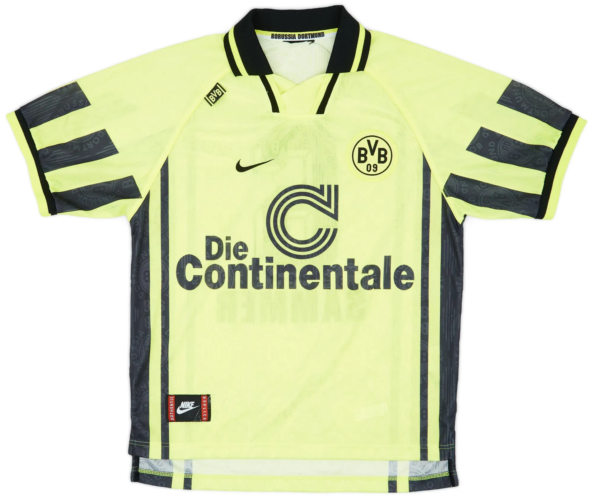Nike 1996-97 Borussia Dortmund Home Shirt Sammer #6- 9/10 - (L