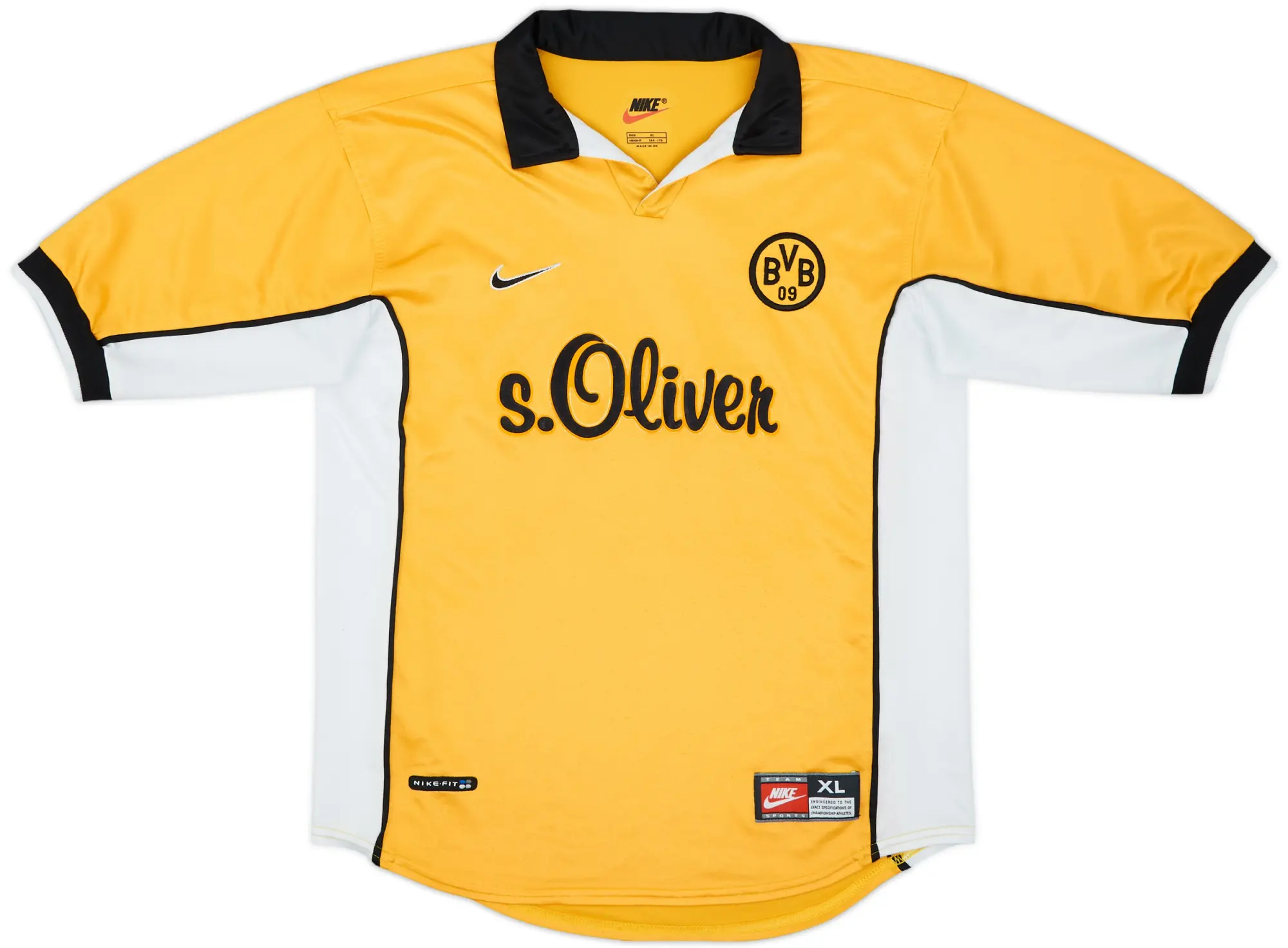 Nike Borussia Dortmund Mens SS Home Shirt 1998/00
