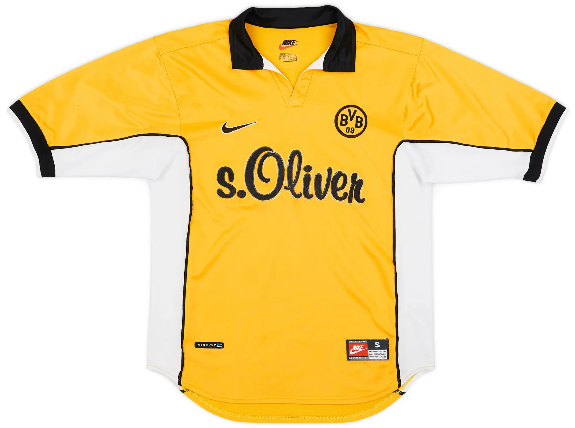 Nike Borussia Dortmund Mens SS Home Shirt 1998/00