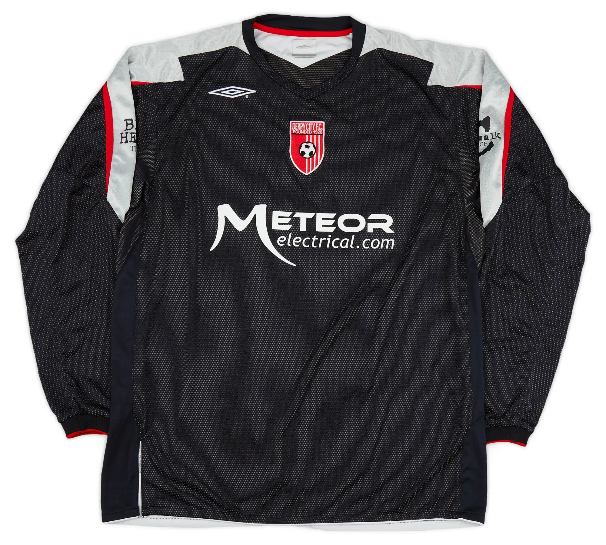 Umbro 2006 Derry City Away L/S Shirt - 8/10 - (XL)