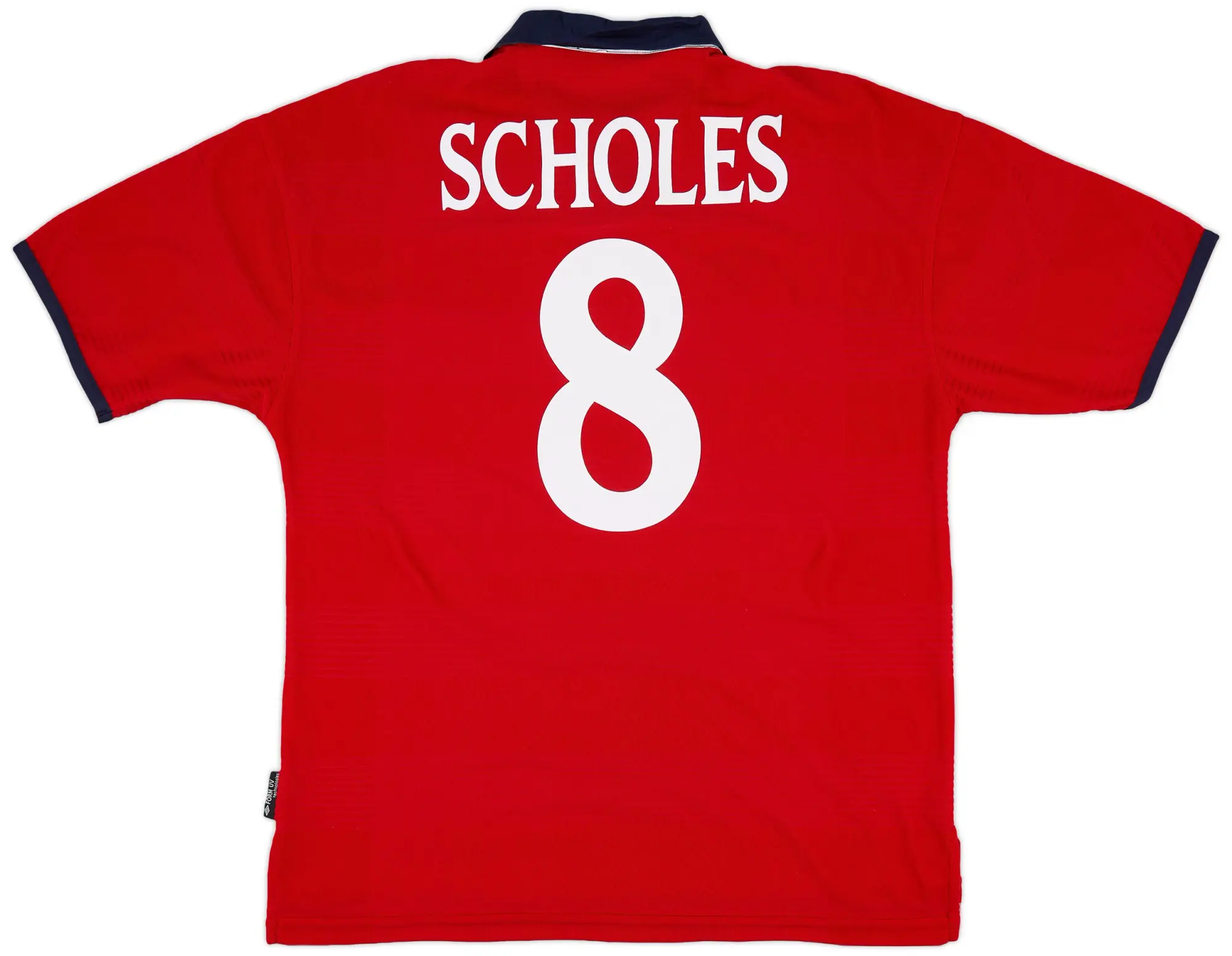 Umbro 1999-01 England Away Shirt Scholes #8 - 10/10 - (L)