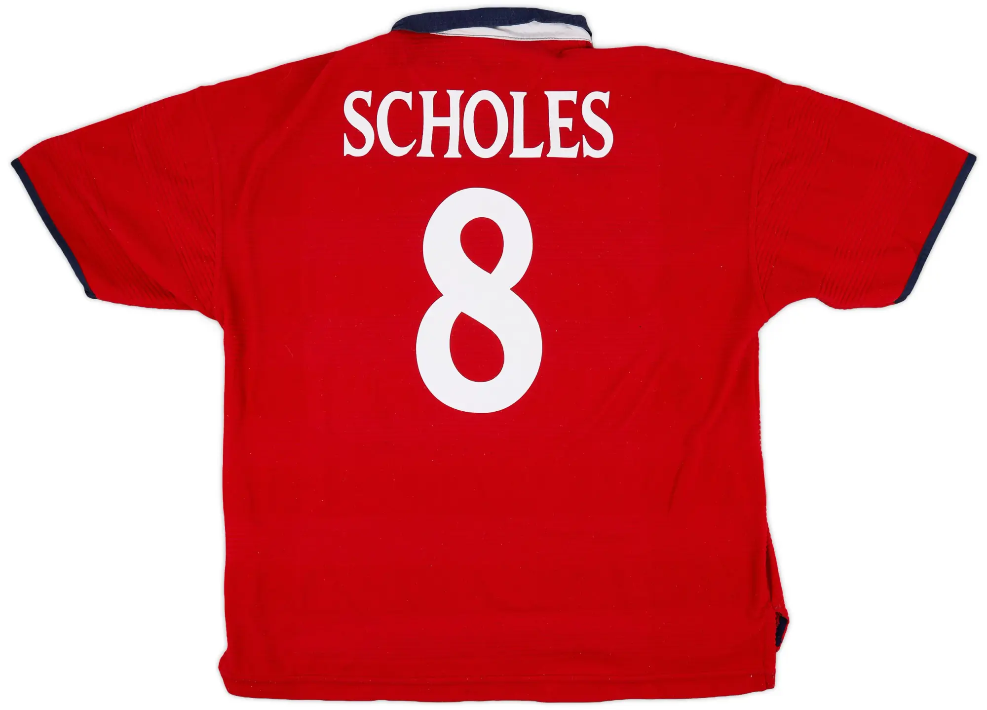 Umbro 1999-01 England Away Shirt Scholes #8 - 9/10 - (XL)