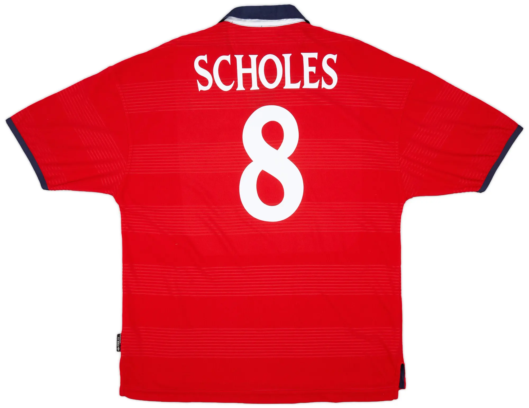Umbro 1999-01 England Away Shirt Scholes #8 - 9/10 - (XL)