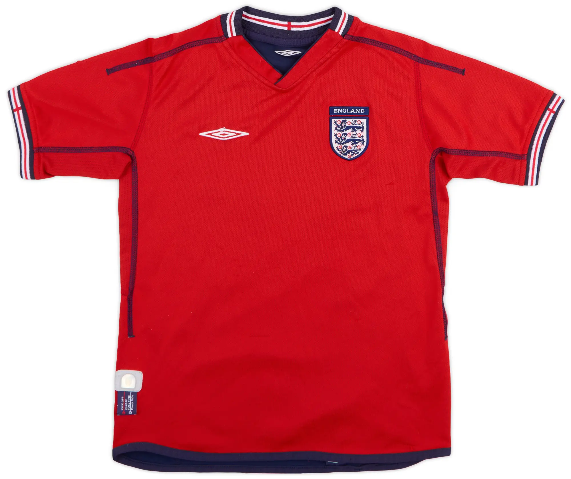 Umbro 2002-04 England Away Shirt - 7/10 - (M.Boys)