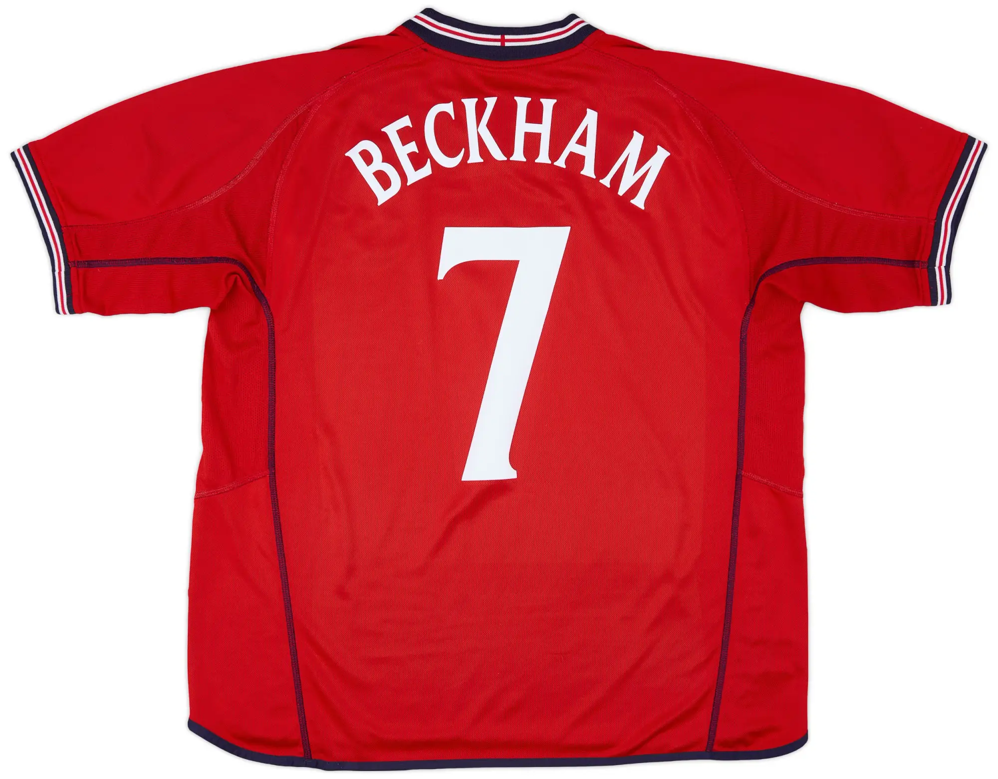 Umbro 2002-04 England Away Shirt Beckham #7 - 6/10 - (XL)