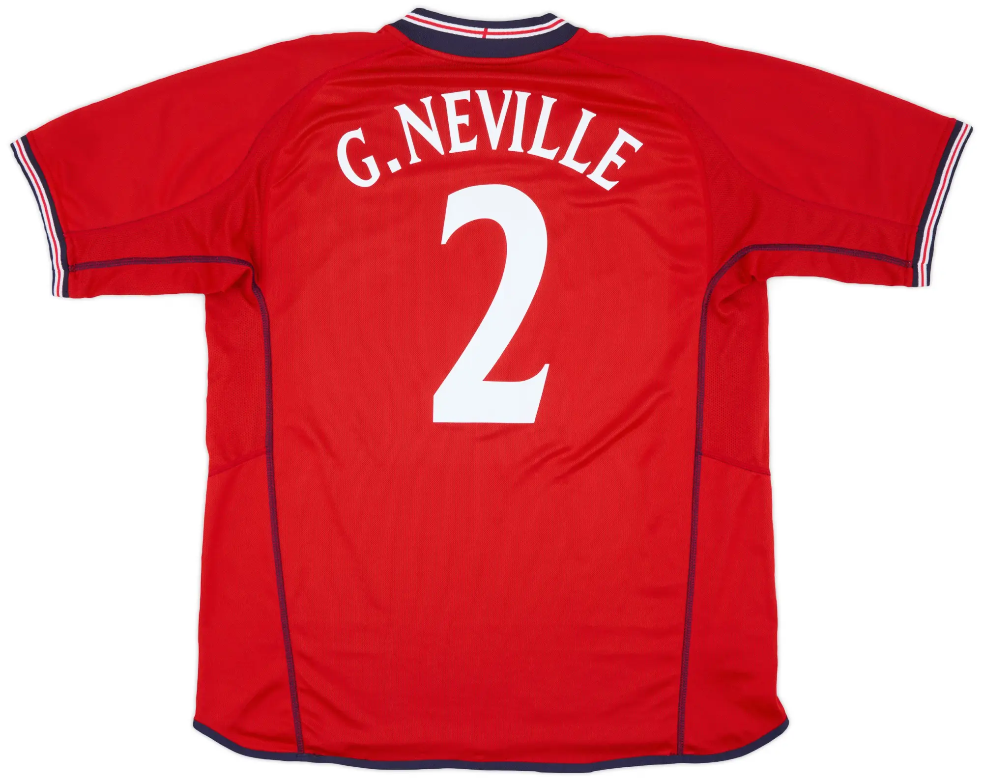 Umbro 2002-04 England Away Shirt G.Neville #2 - 8/10 - (XL)