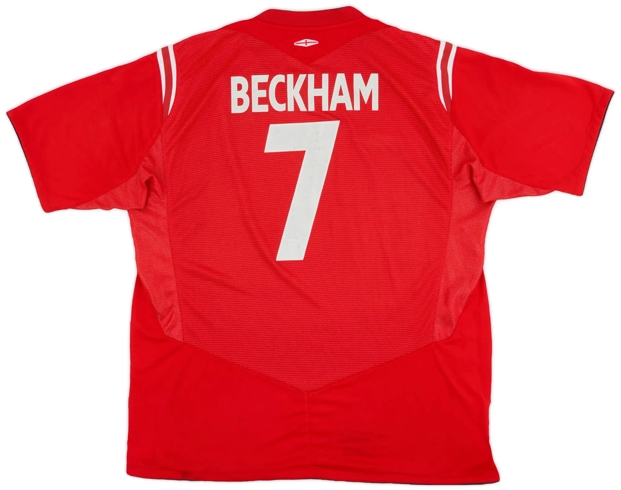 Umbro 2004-06 England Away Shirt Beckham #7 - 7/10 - (XL)