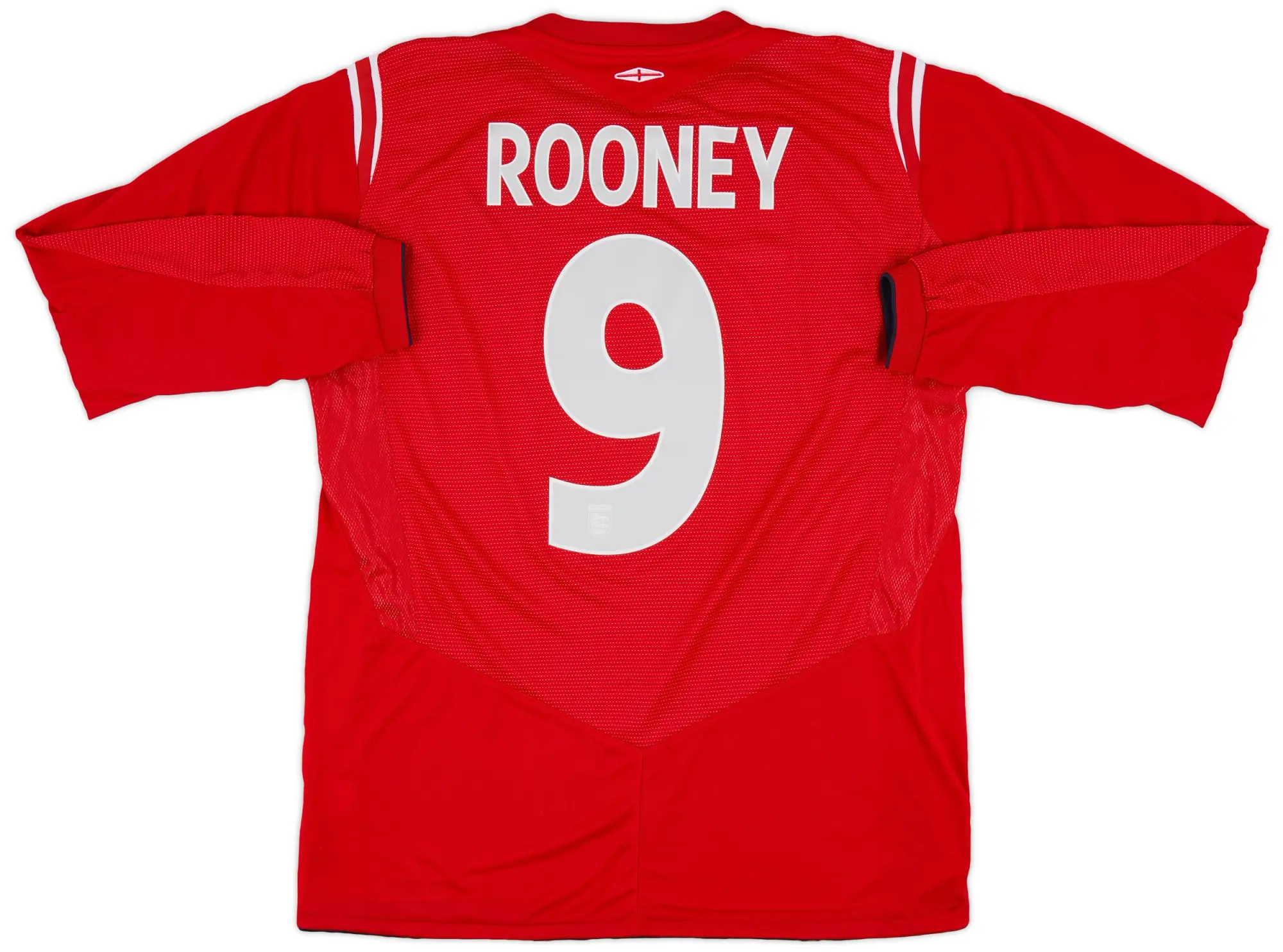 Umbro 2004-06 England Away L/S Shirt Rooney #9 - 9/10 - (L)