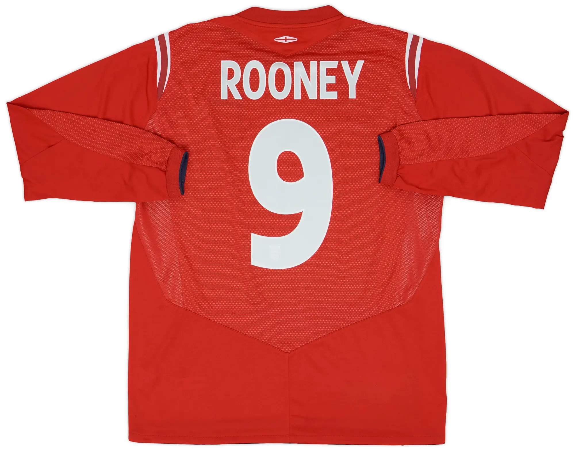 Umbro 2004-06 England Away L/S Shirt Rooney #9 - 8/10 - (L)