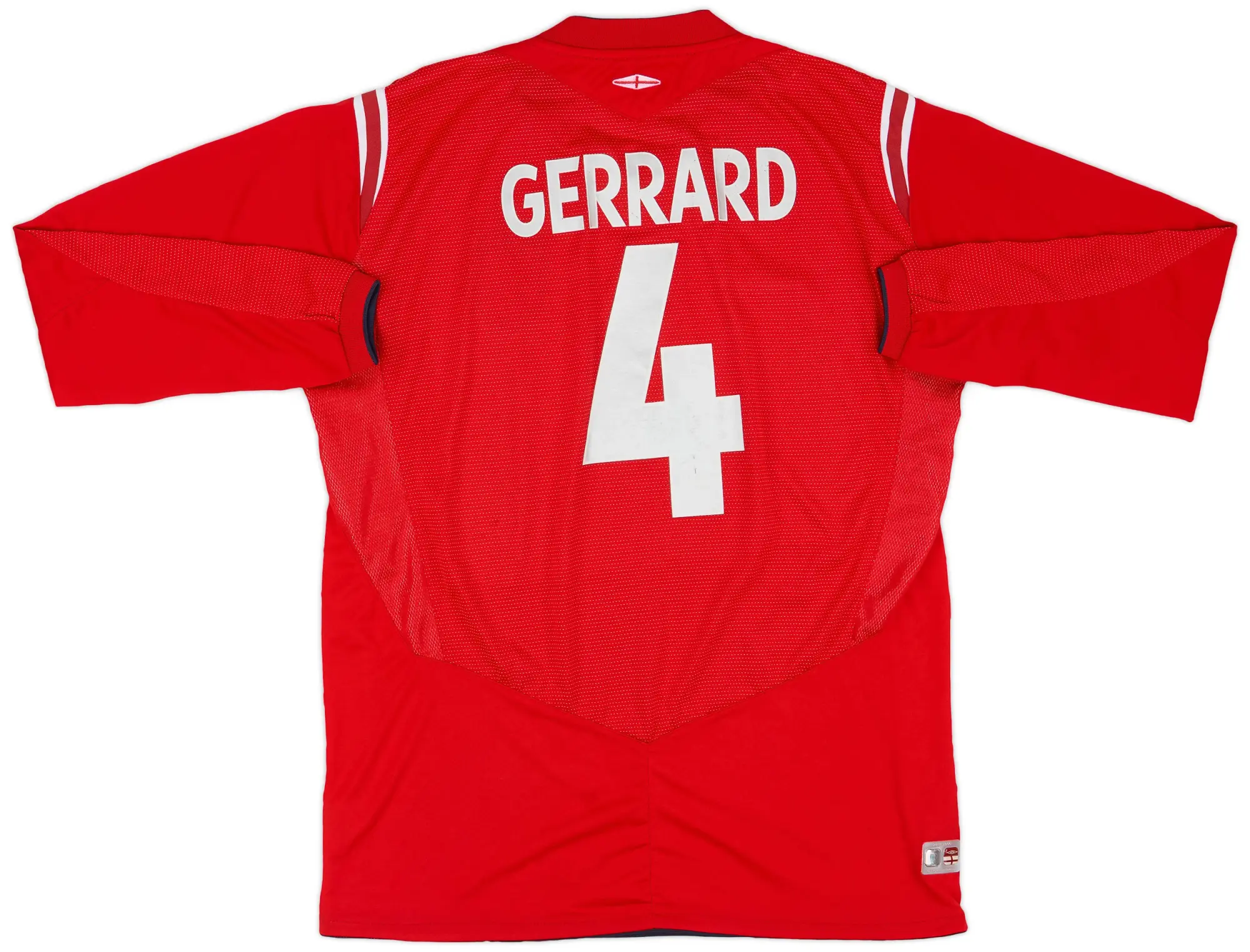 Umbro 2004-06 England Away Shirt Gerrard #4 - 7/10 - (S)