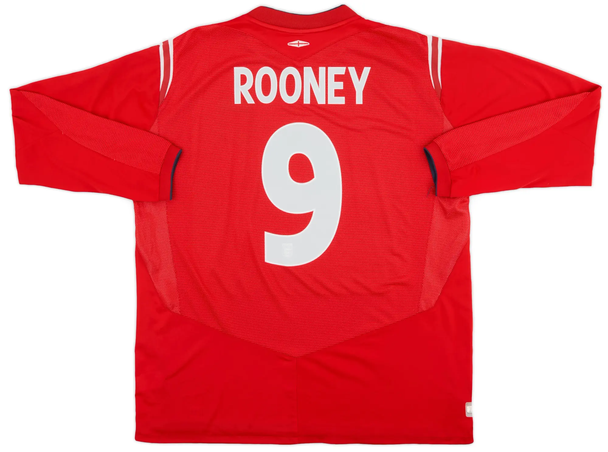 Umbro 2004-06 England Away L/S Shirt Rooney #9 - 8/10 - (XXL)