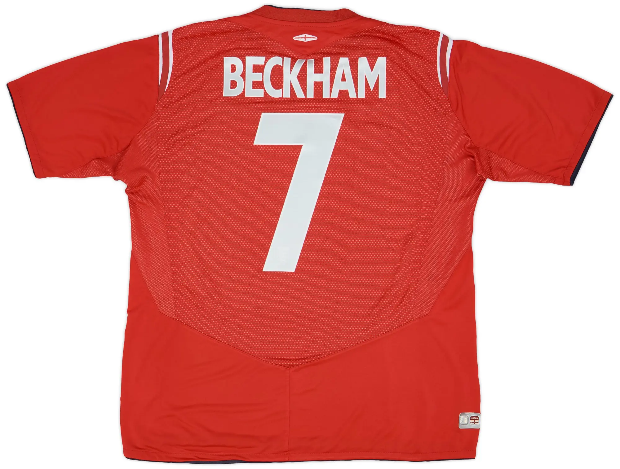 Umbro 2004-06 England Away Shirt Beckham #7 - 7/10 - (XL)
