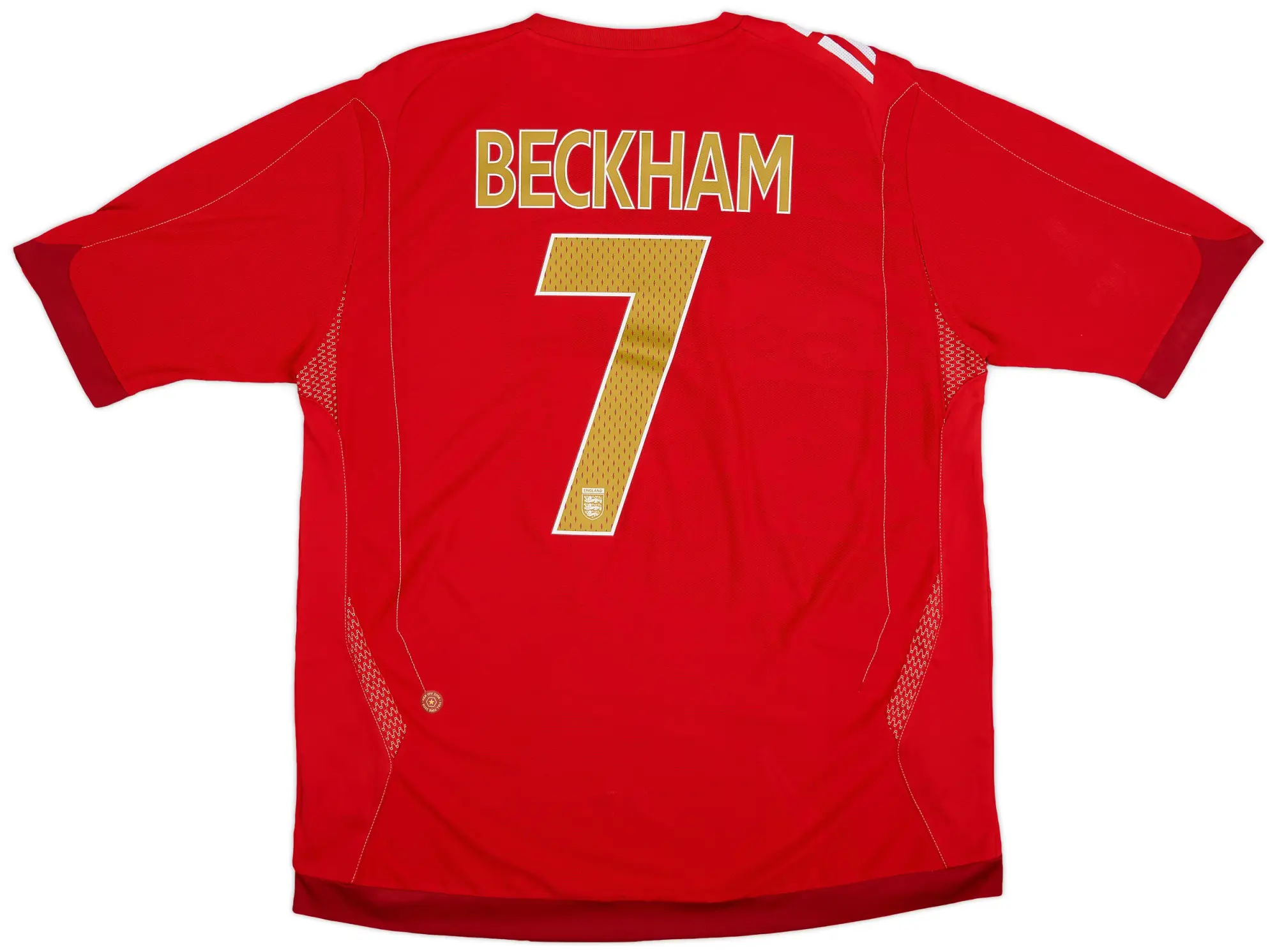 Umbro 2006-08 England Away Shirt Beckham #7 - 8/10 - (XL)