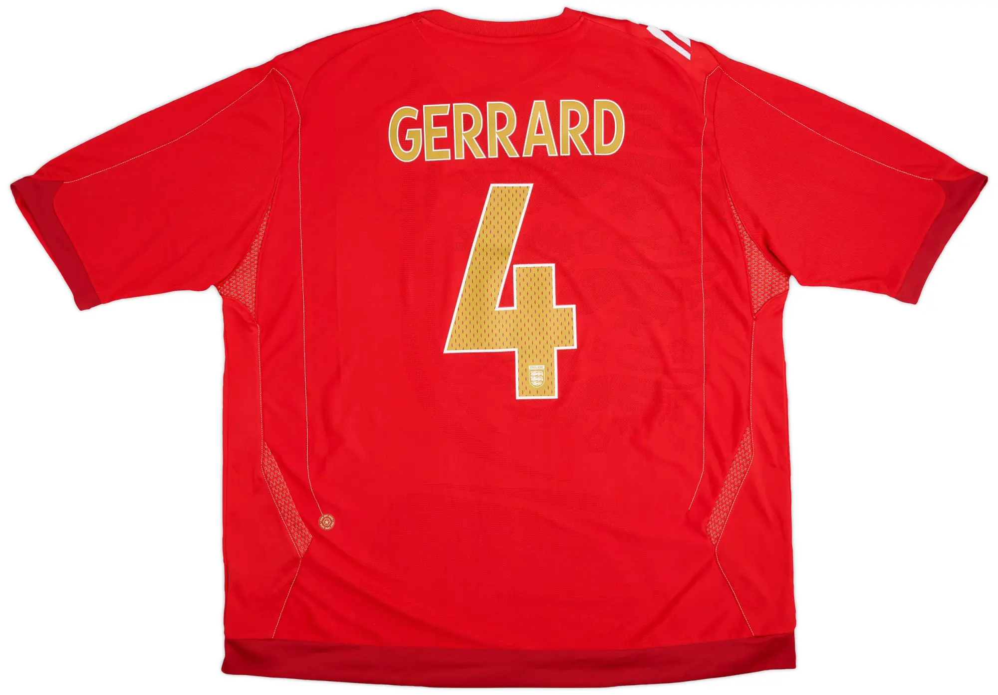 Umbro 2006-08 England Away Shirt Gerrard #4 - 8/10 - (3XL)