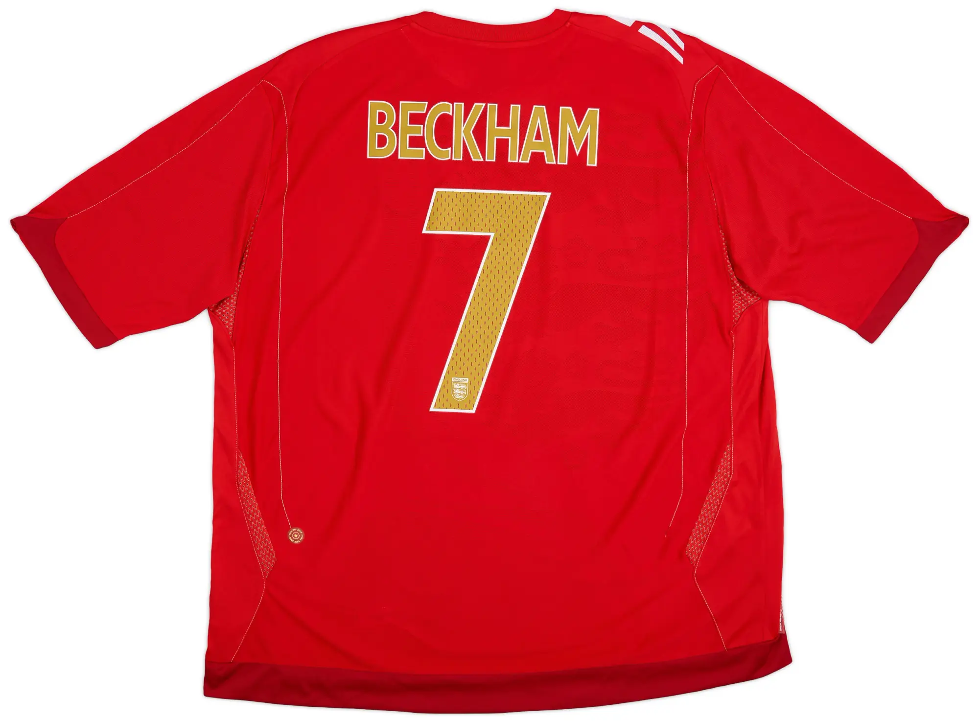 Umbro 2006-08 England Away Shirt Beckham #7 - 9/10 - (3XL)