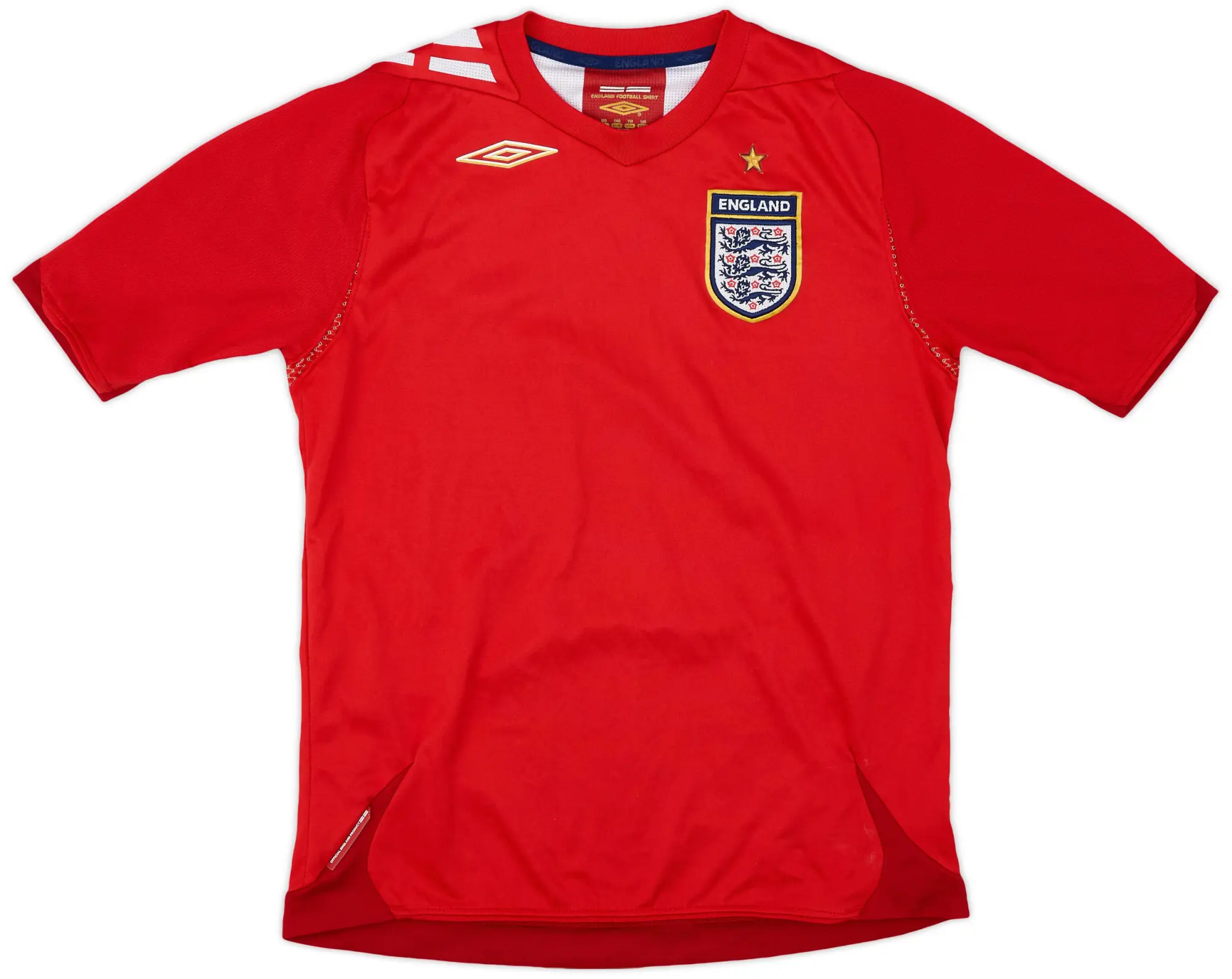 Umbro 2006-08 England Away Shirt - 8/10 - (M.Boys)