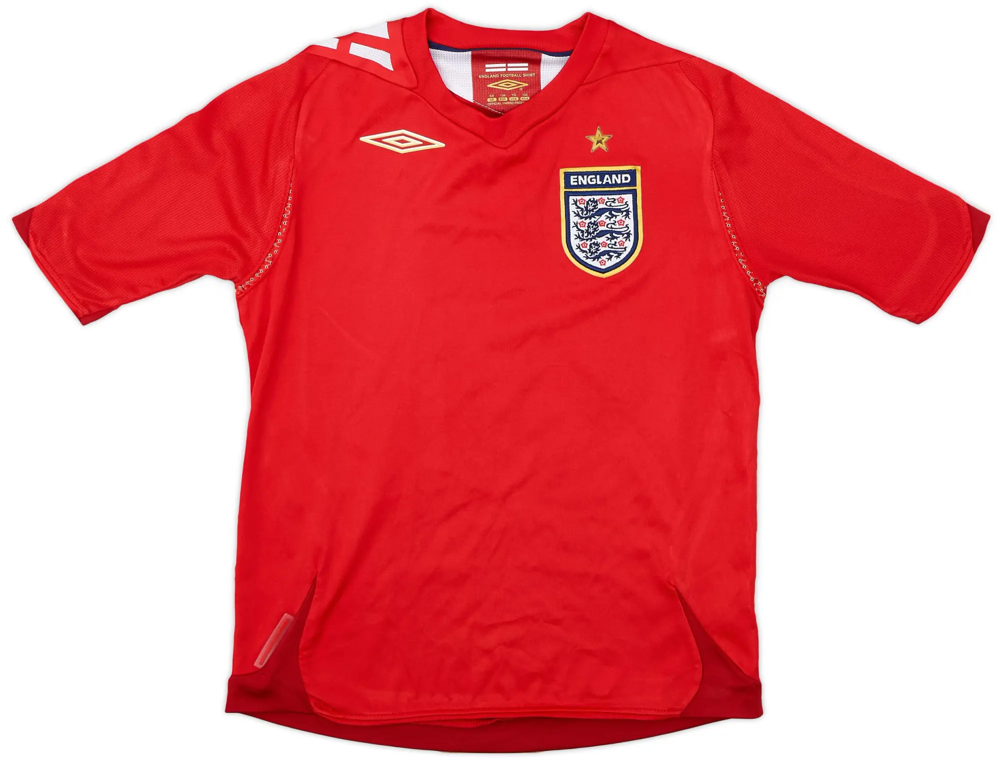 Umbro 2006-08 England Away Shirt - 9/10 - (S.Boys)