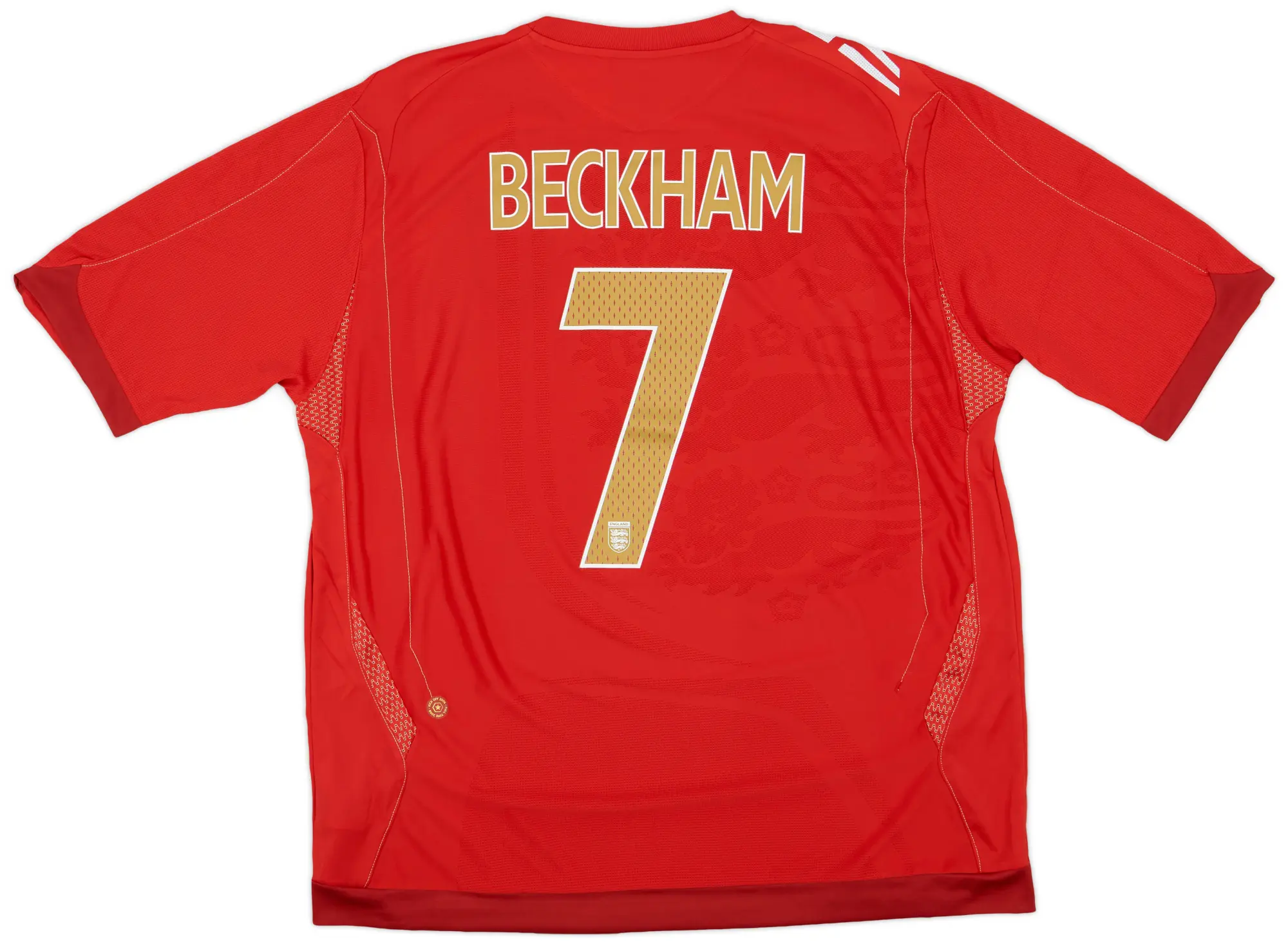 Umbro 2006-08 England Away Shirt Beckham #7 (XXL)