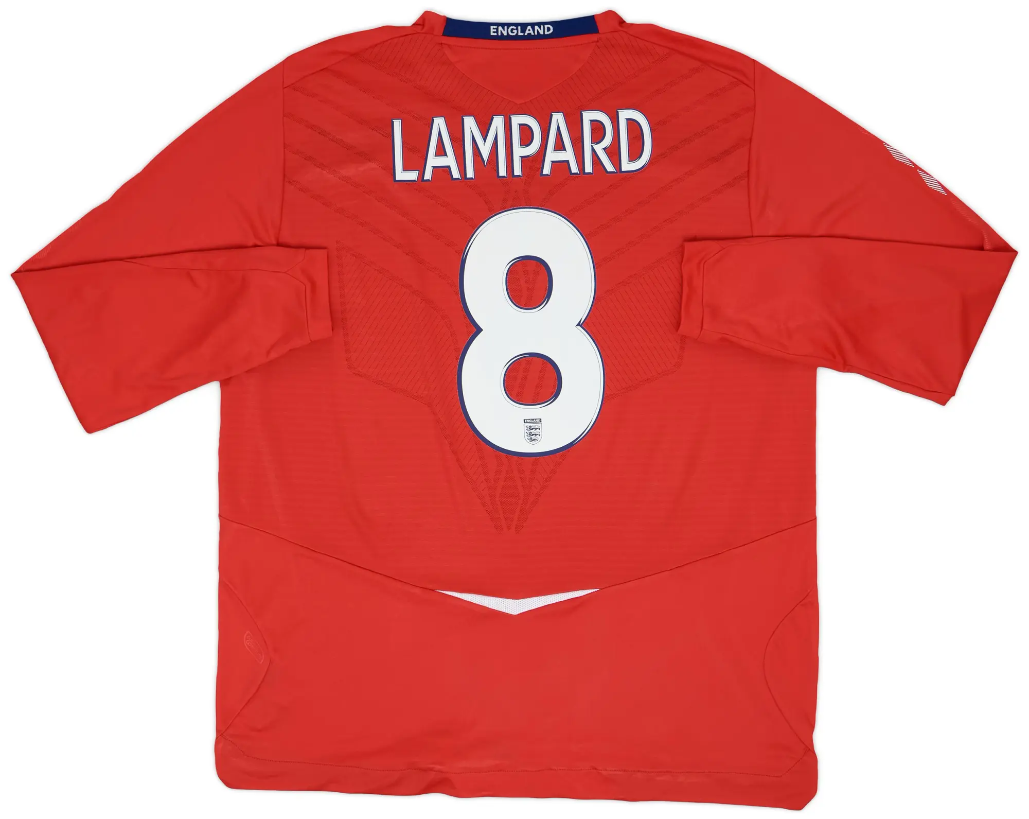 Umbro 2008-10 England Away L/S Shirt Lampard #8 - 8/10 - (XXL)