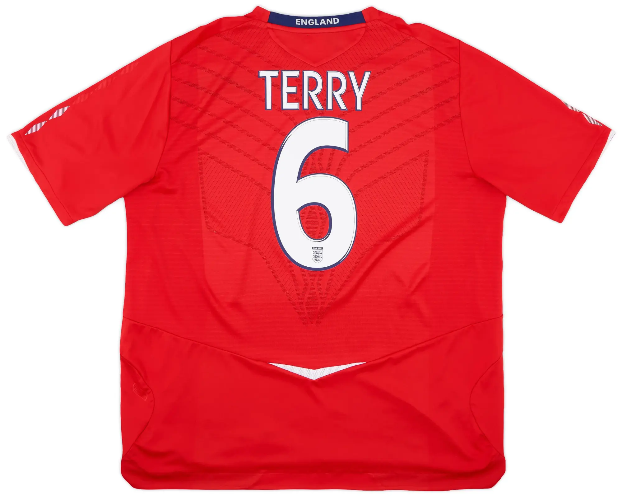 Umbro 2008-10 England Away Shirt Terry #6 - 8/10 - (XXL)