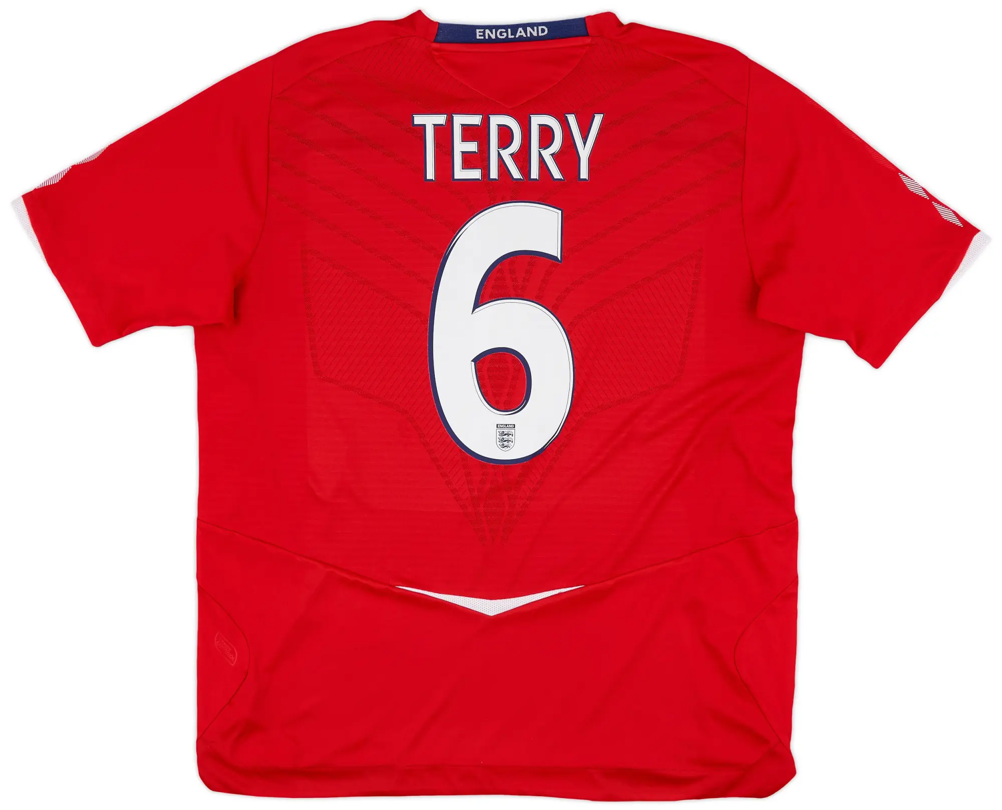 Umbro 2008-10 England Away Shirt Terry #6 - 6/10 - (XL)