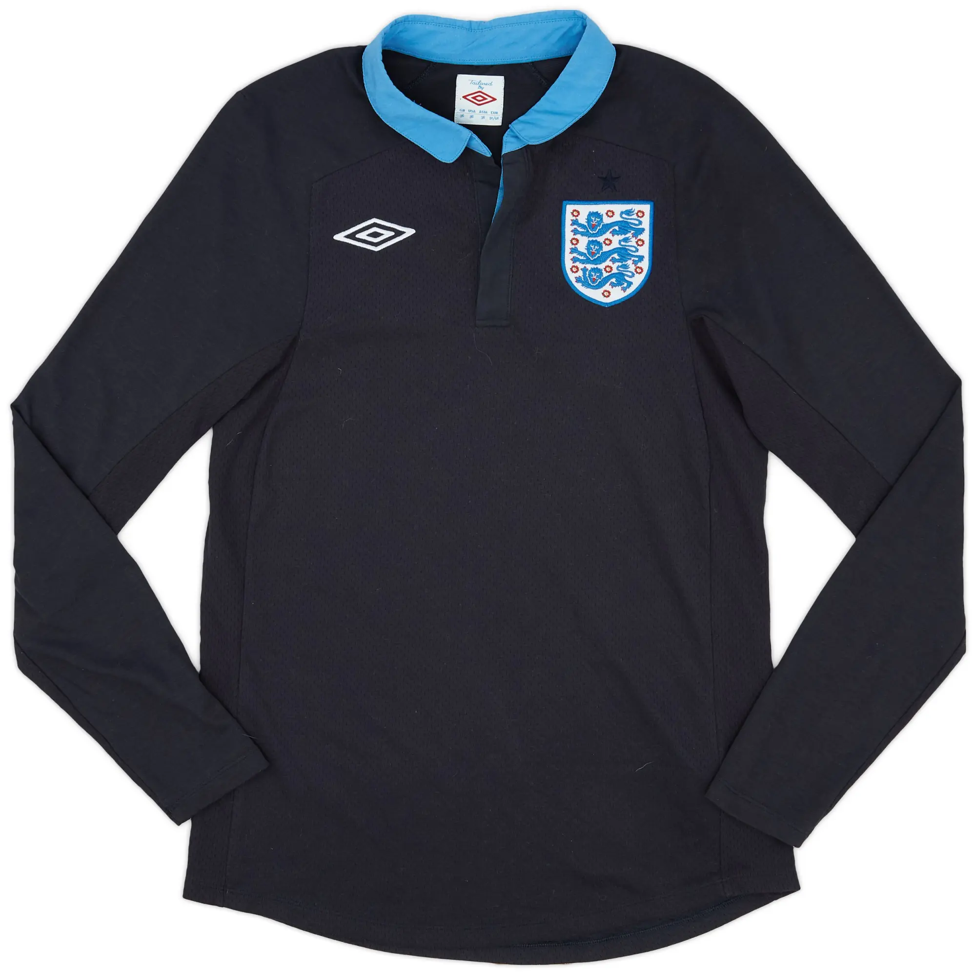 Umbro 2011-12 England Away L/S Shirt - 8/10 - (S)