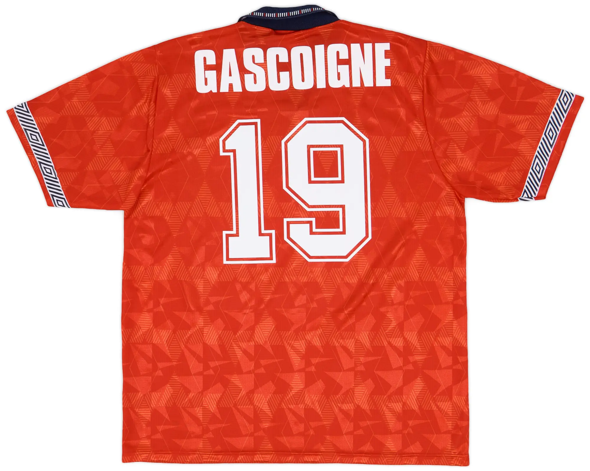 Umbro 1990-93 England Away Shirt Gascoigne #19 - 8/10 - (L)