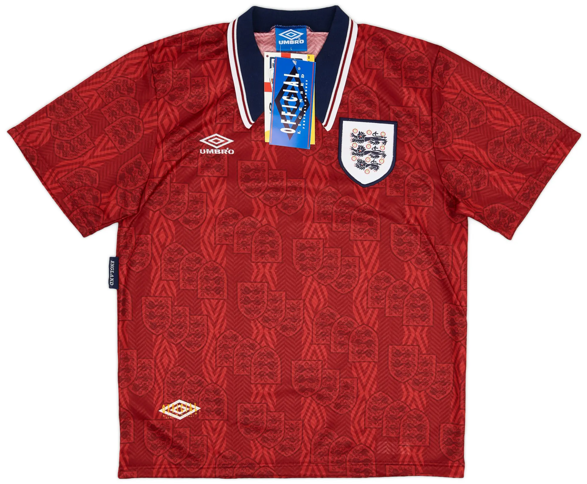 Umbro 1993-95 England Away Shirt (L)