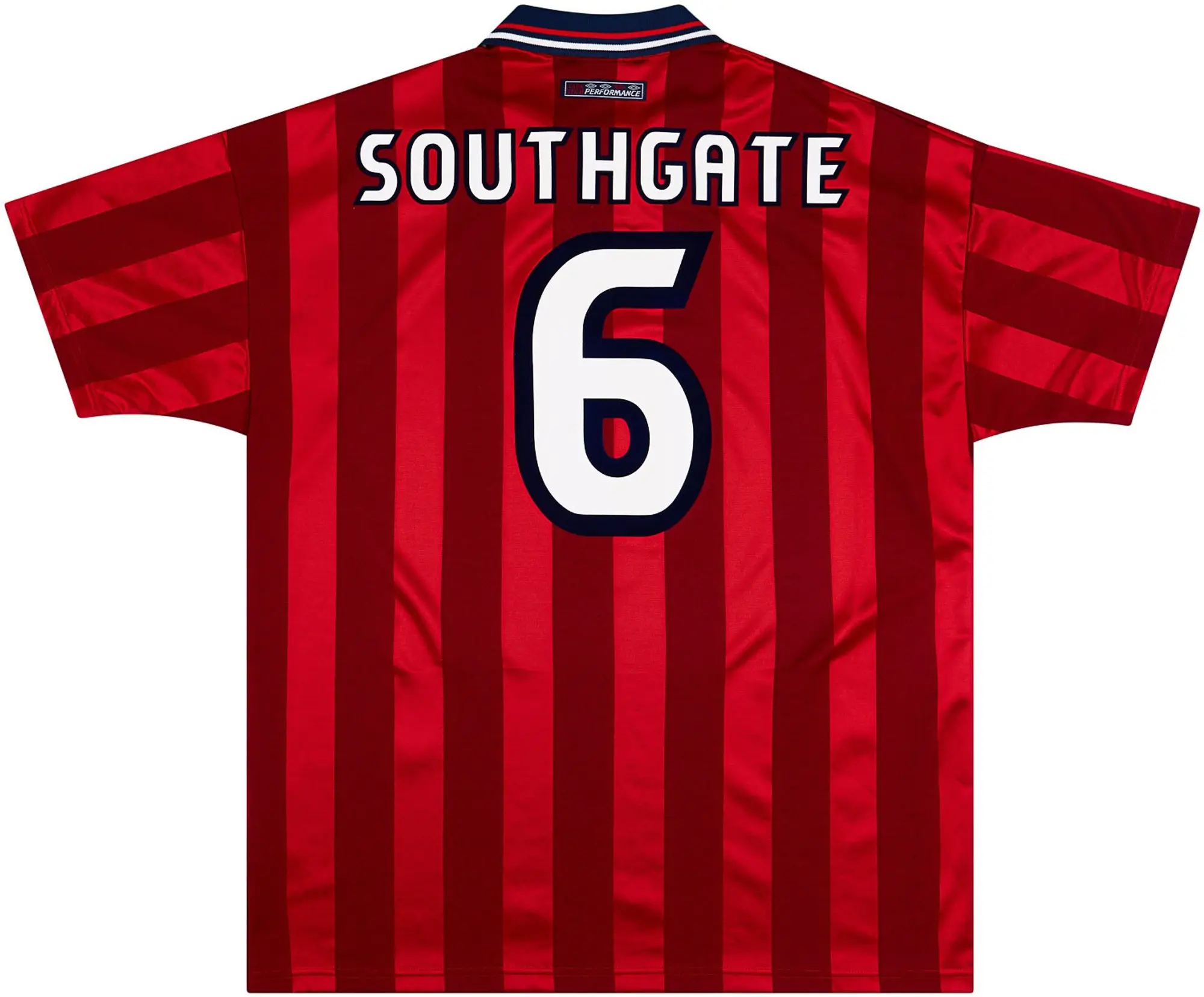 Umbro 1997-99 England Away Shirt Southgate #6 - 8/10 - (L)