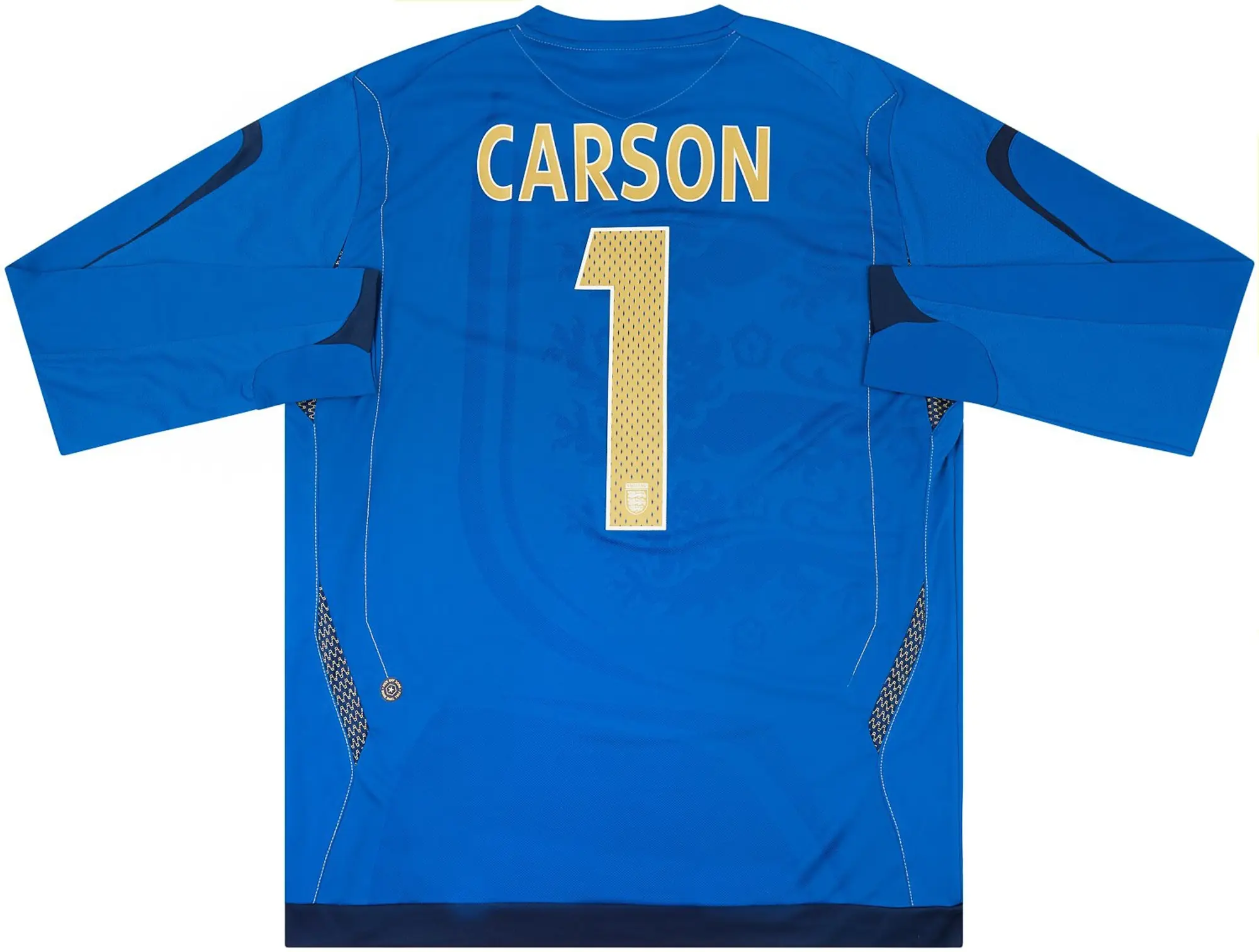 Umbro 2006-07 England U-21 Match Issue GK Shirt Carson #1