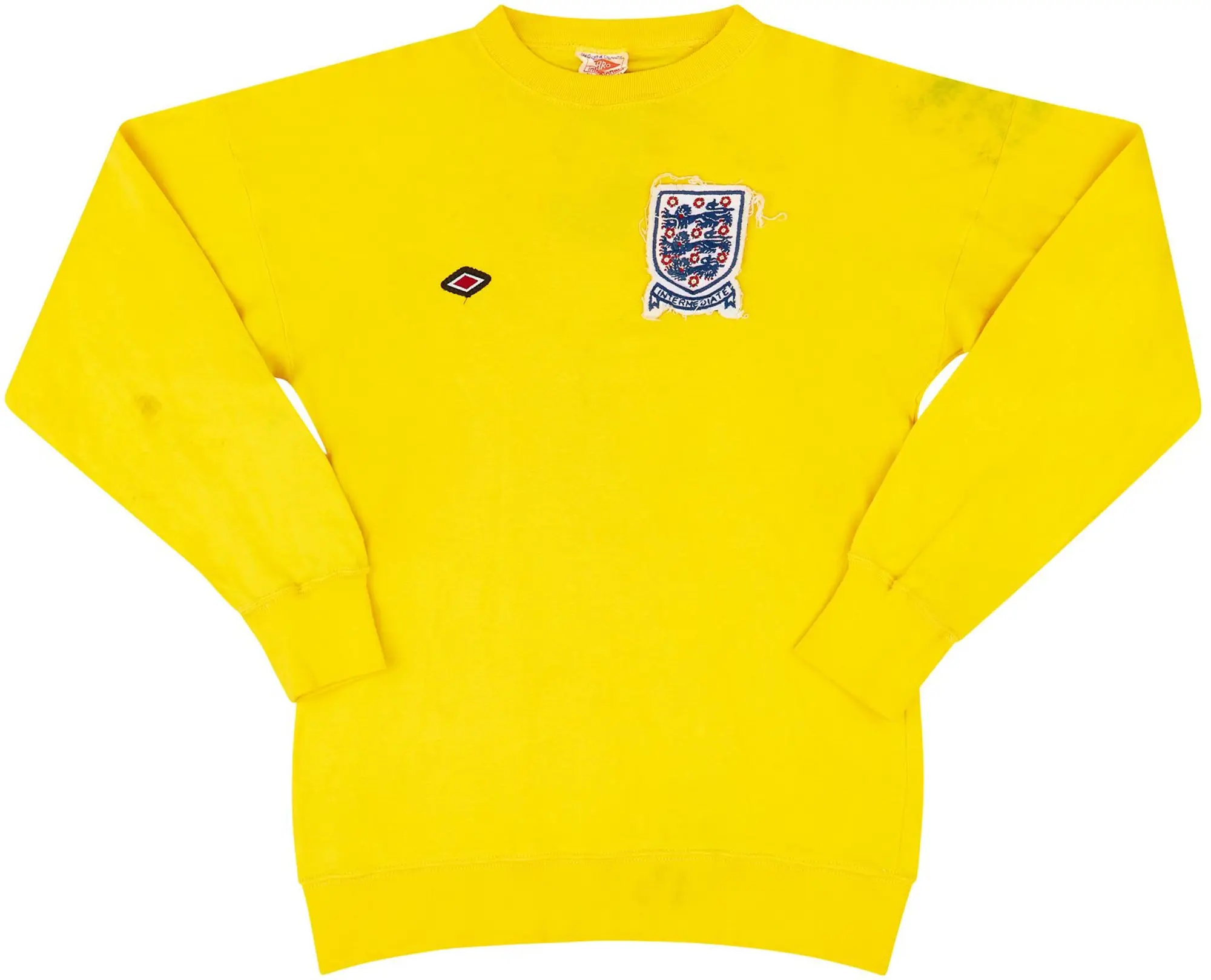 Umbro 1973 England U-23 Match Issue GK Shirt #1 (Latchford)