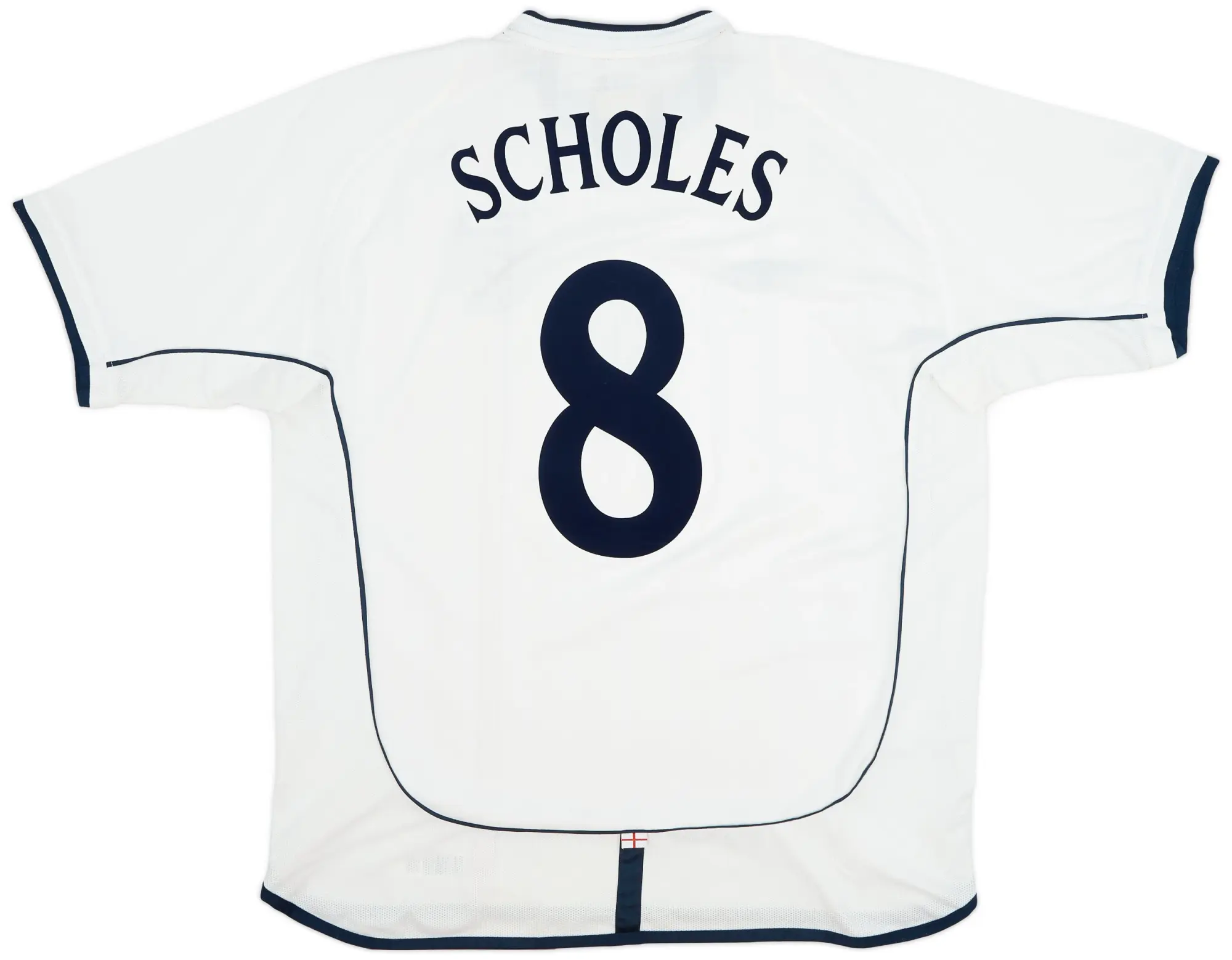 Umbro 2001-03 England Home Shirt Scholes #8 - 9/10 - (XL)