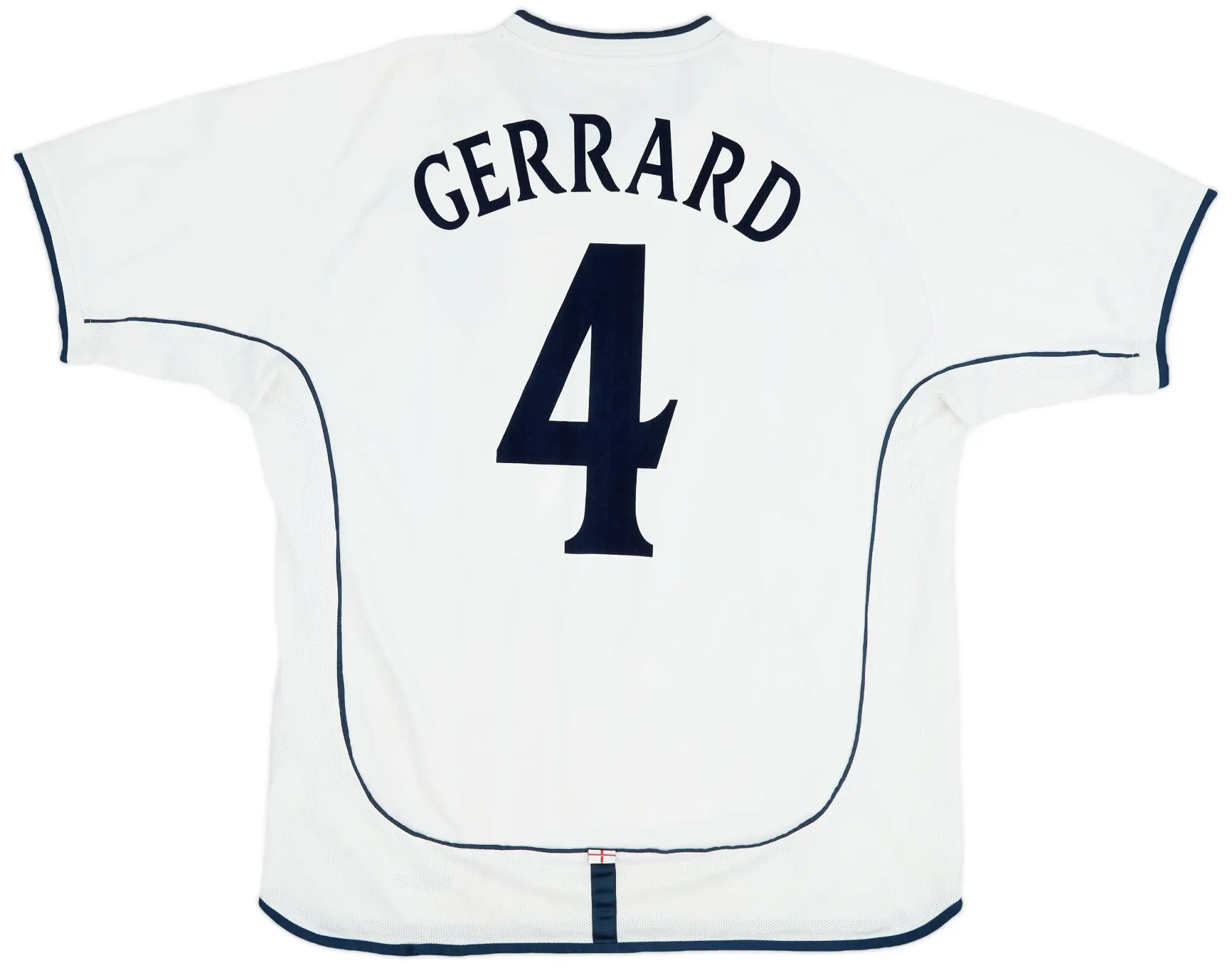 Umbro 2001-03 England Home Shirt Gerrard #4 - 7/10 - (XL)