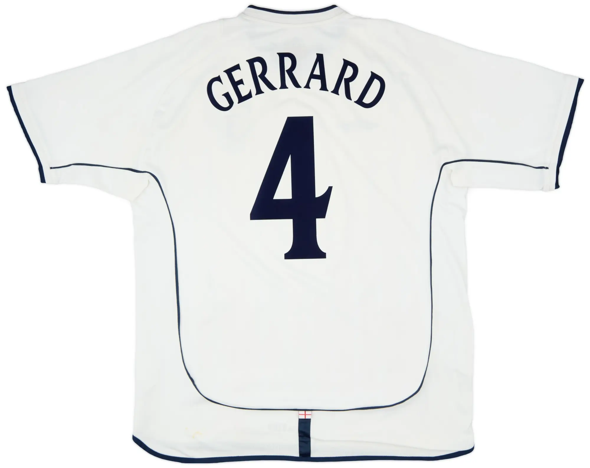 Umbro 2001-03 England Home Shirt Gerrard #4 - 5/10 - (XL)